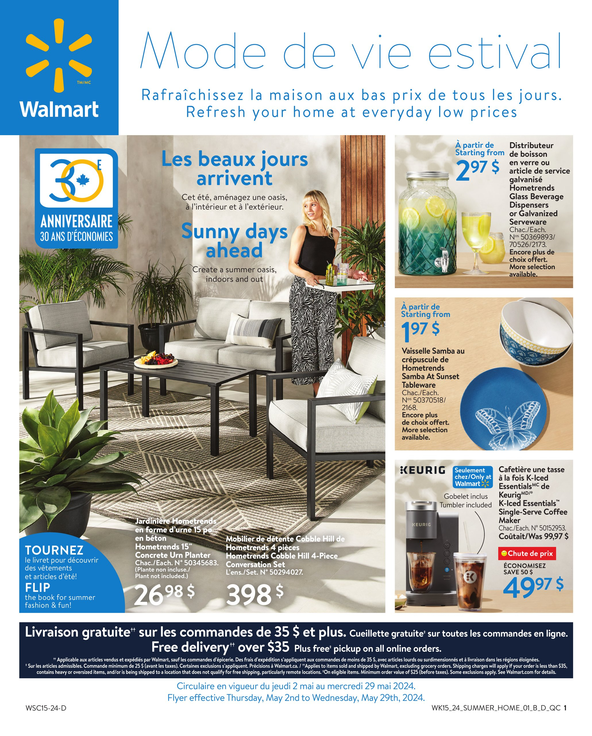 Circulaire Walmart - Mode de Vie Estival - Page 1