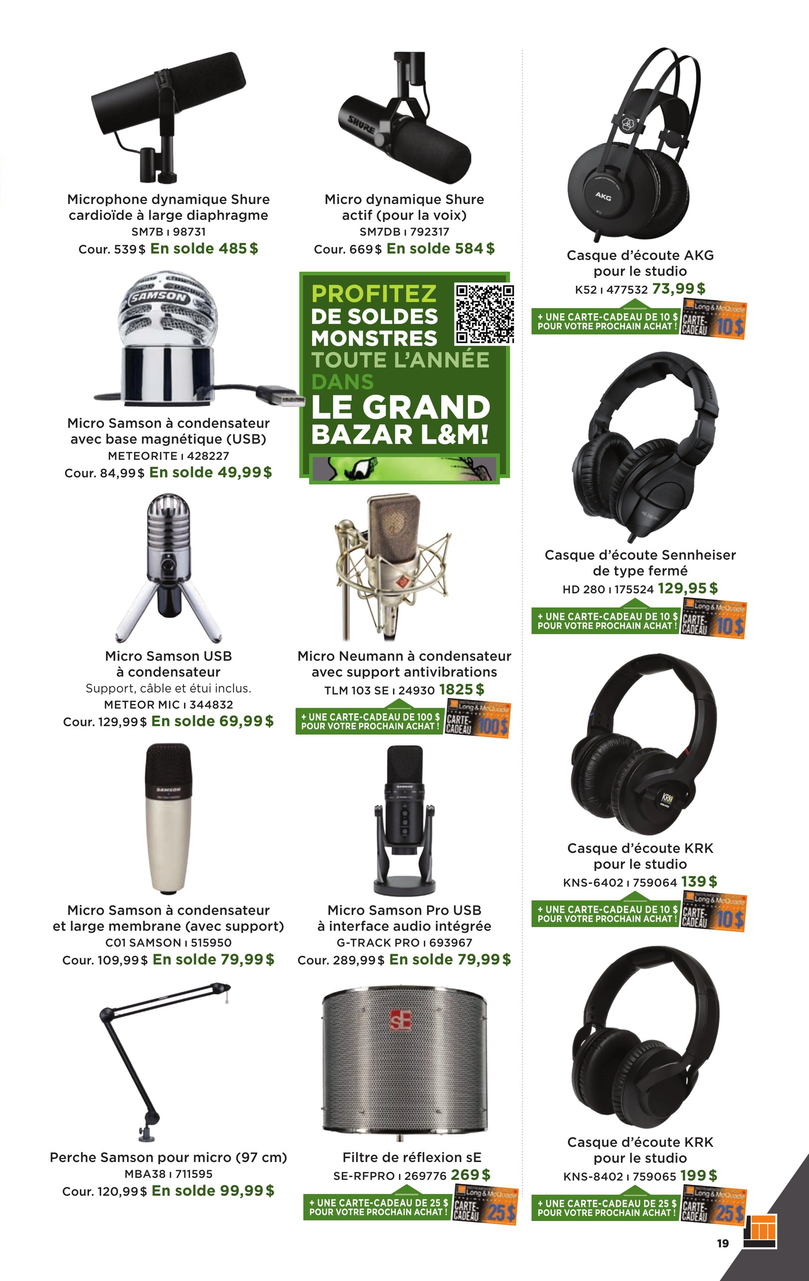 Circulaire Long & McQuade | Circulaire en ligne