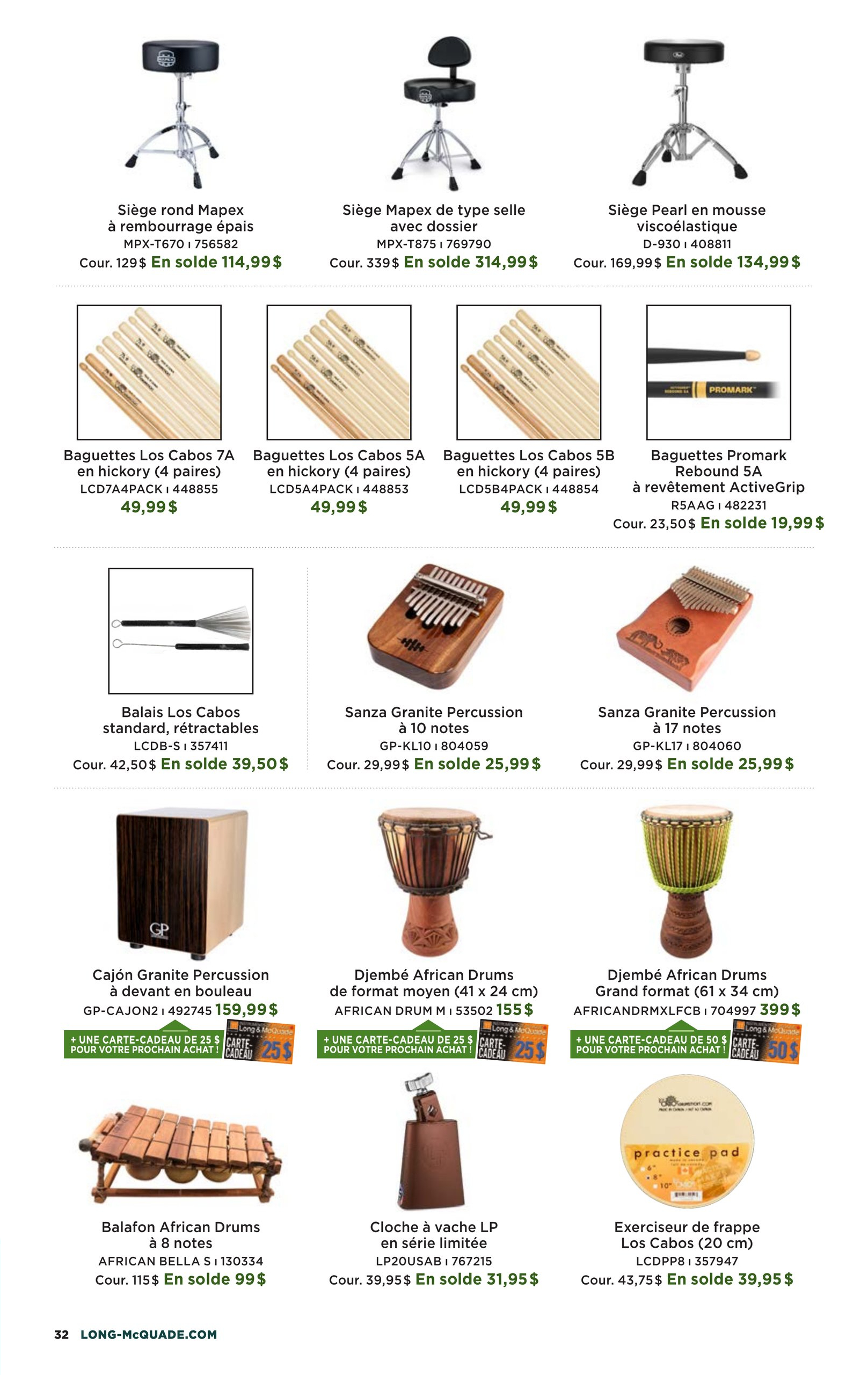 Circulaire Long & McQuade | Circulaire en ligne