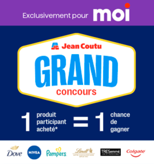 Concours Jean-Coutu - Gagnez l'un des 4 prix de 25 000 $ en argent!