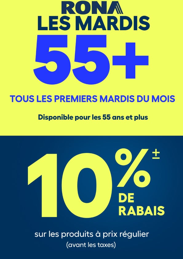 Tous les Premiers Mardi du Mois : Offre spéciale pour les 55 ans et plus