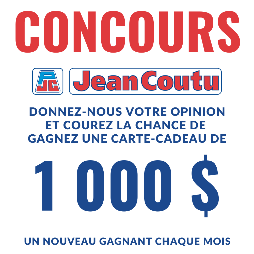 Concours Jean-Coutu - Gagnez une carte-cadeau d’une valeur de 1000$! (un gagnant chaque mois)