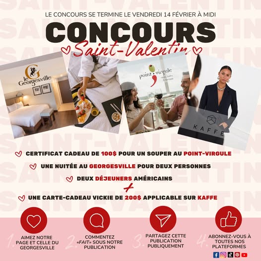 Concours Saint-Valentin boutique VICKIE!