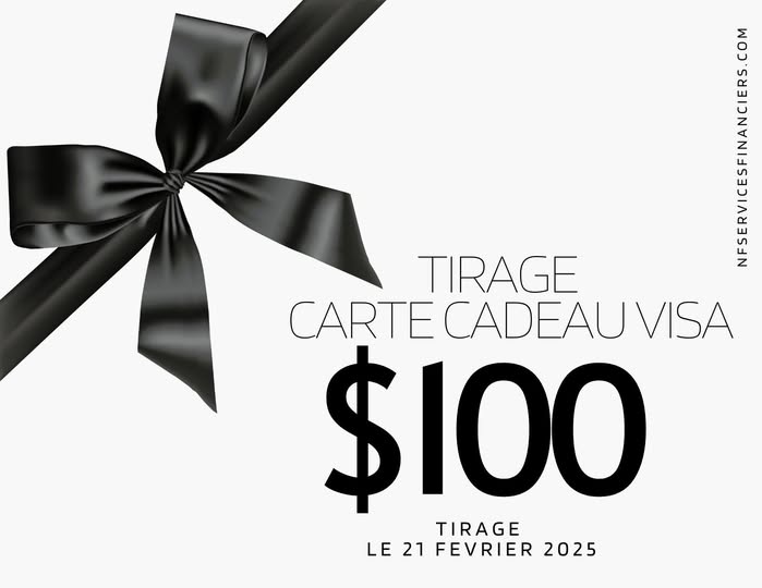 Concours Gagnez une Carte Cadeau Visa 100$!