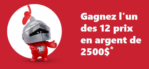 Concours belairdirect - Gagnez l'un des 12 prix en argent de 2500$!