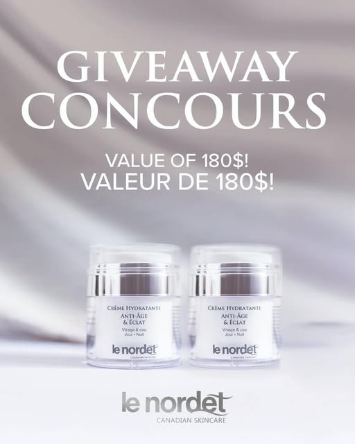 Concours Le Nordet Canada - Gagnez 180$ de soins de la peau québécois!