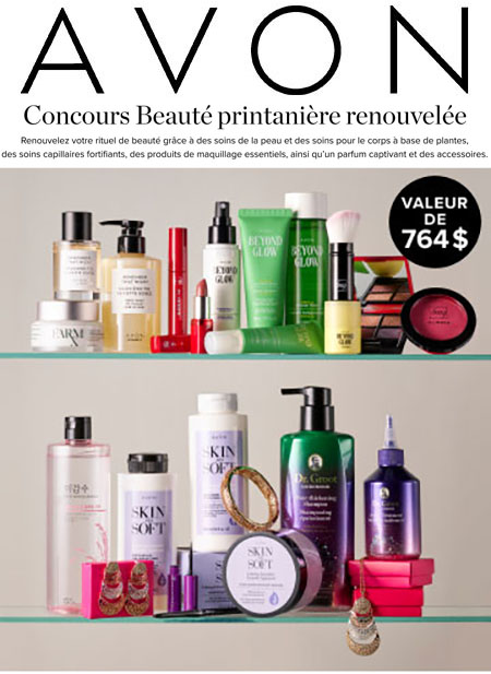 Concours AVON Beauté Printanière Renouvelée