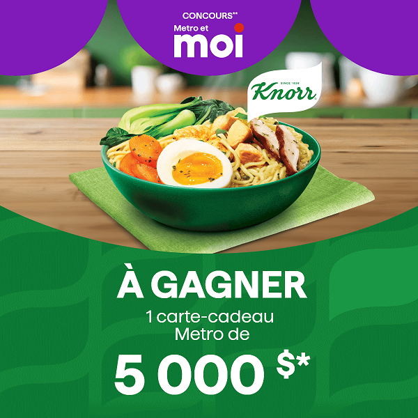 Concours Metro - Gagnez une carte-cadeau Metro de 5 000$!