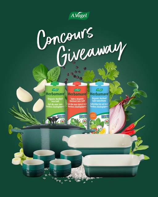 Concours Herbamare & A.Vogel Canada - Gagnez un ensemble de cuisine ultime d'une valeur de 900$!
