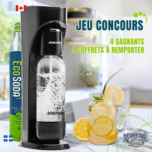Concours Marché du Village Ange-Gardien - Gagnez l'un des 4 coffrets Écosoda d’une valeur de 170 $ chacun!