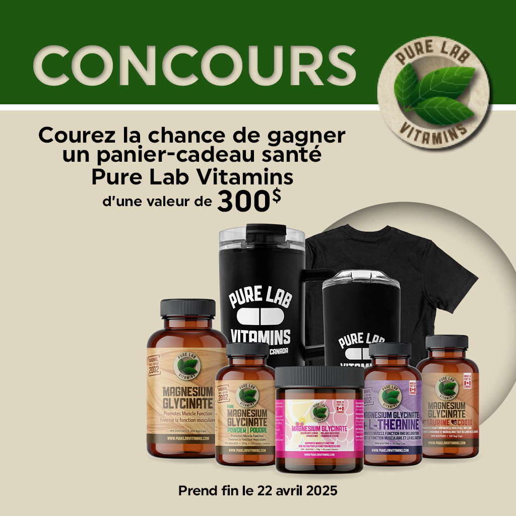 Concours La boite à grains - Gagnez un ensemble-cadeau grâce à Pure Lab Vitamins!
