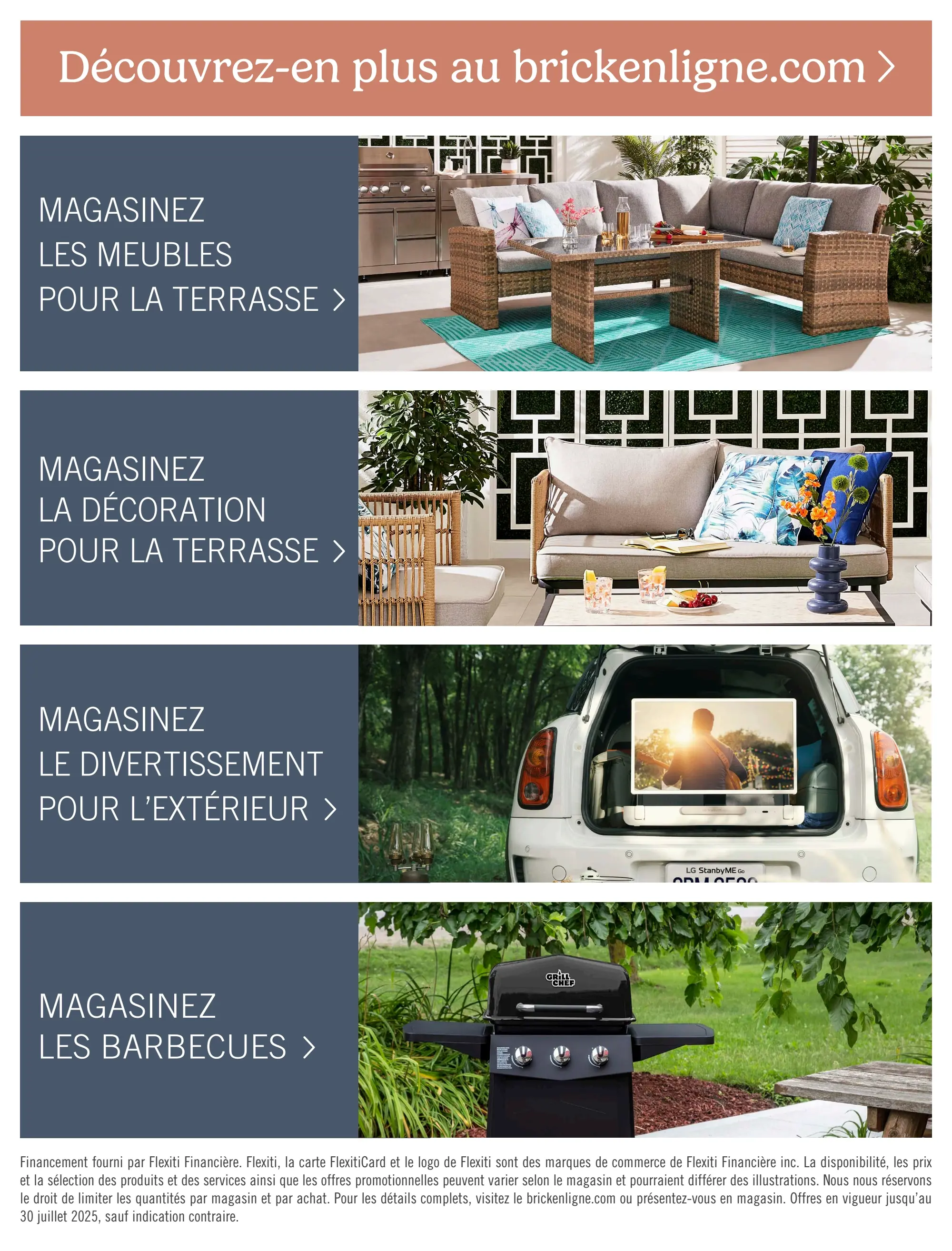 Circulaire Brick - Collection Vie à l'Extérieur 2025