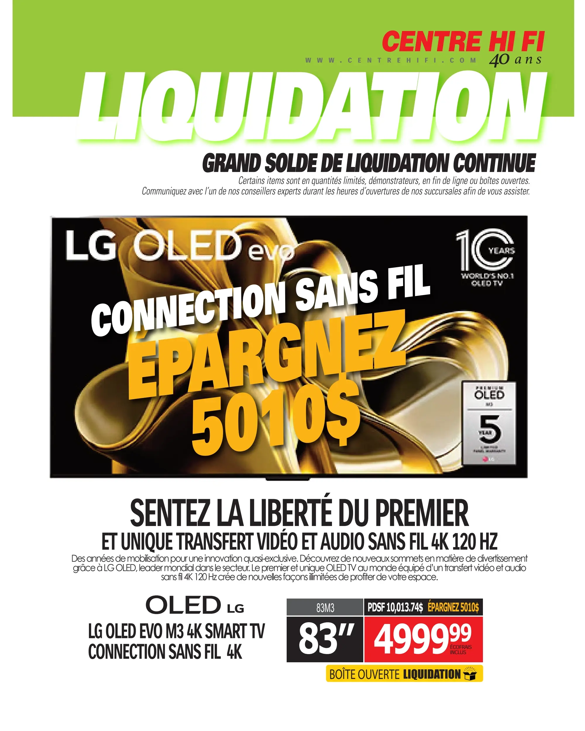 Circulaire Centre HI-FI