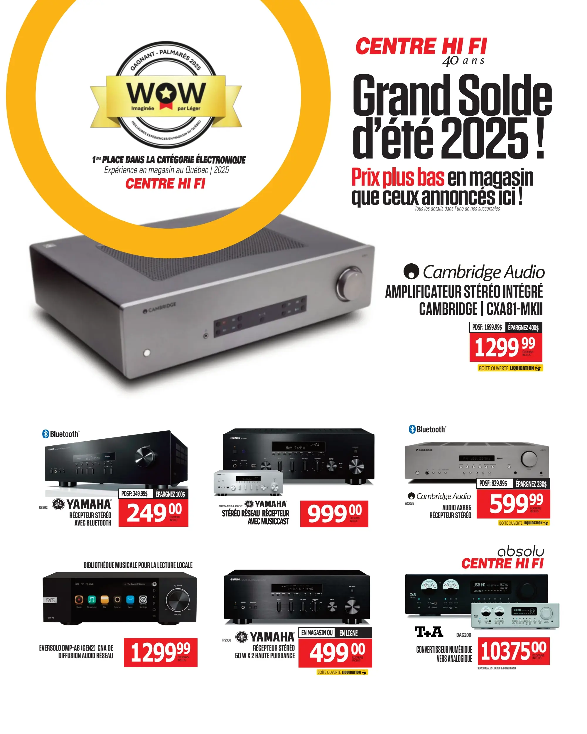Circulaire Centre HI-FI