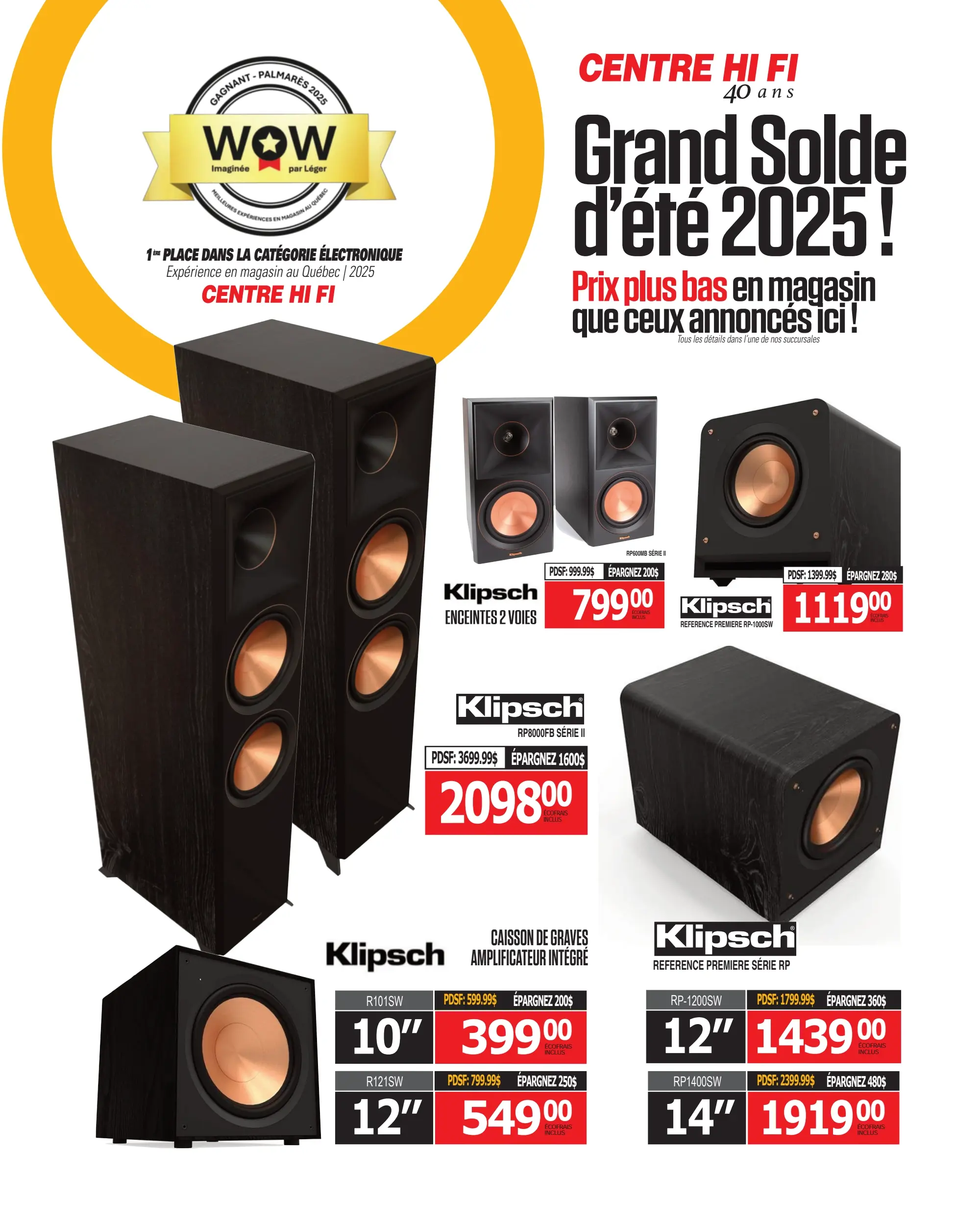 Circulaire Centre HI-FI