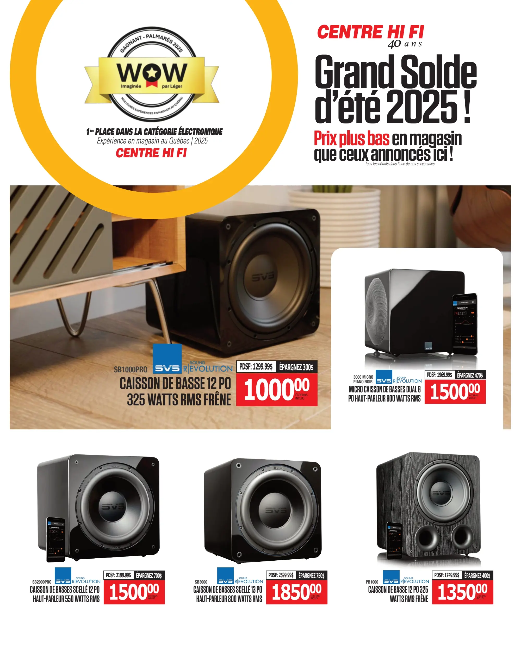 Circulaire Centre HI-FI