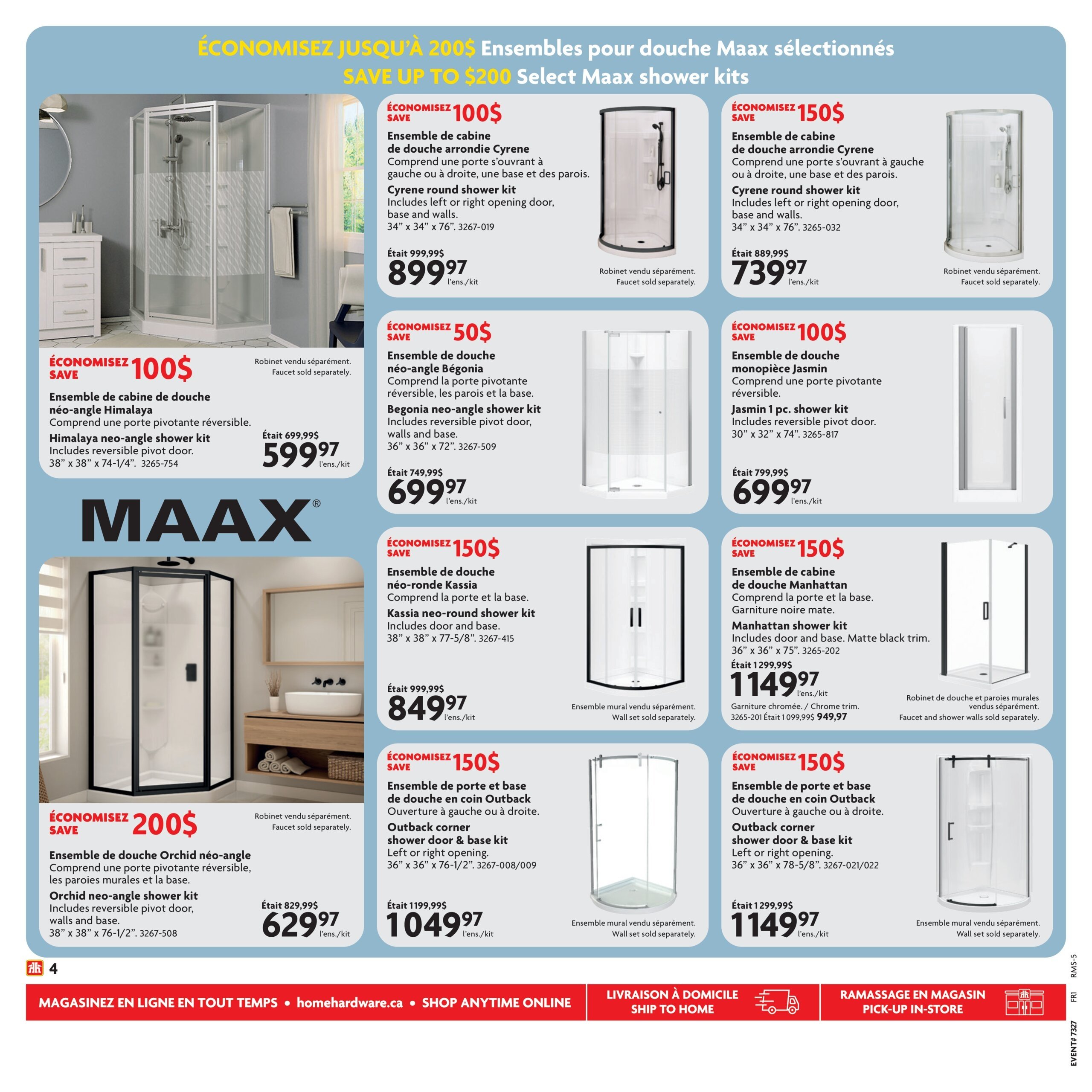 Circulaire Home Hardware - Solde ultime salle de bain