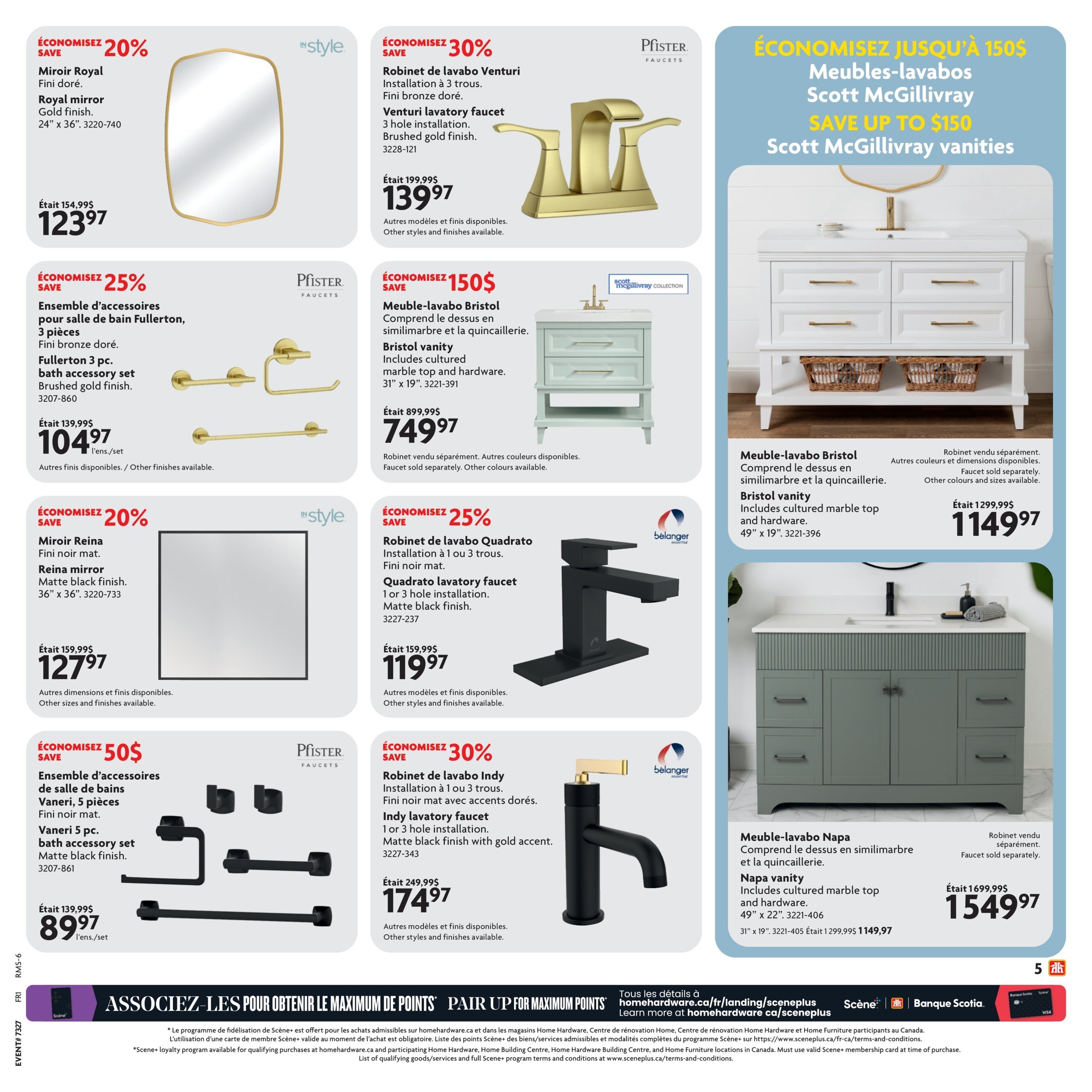 Circulaire Home Hardware - Solde ultime salle de bain