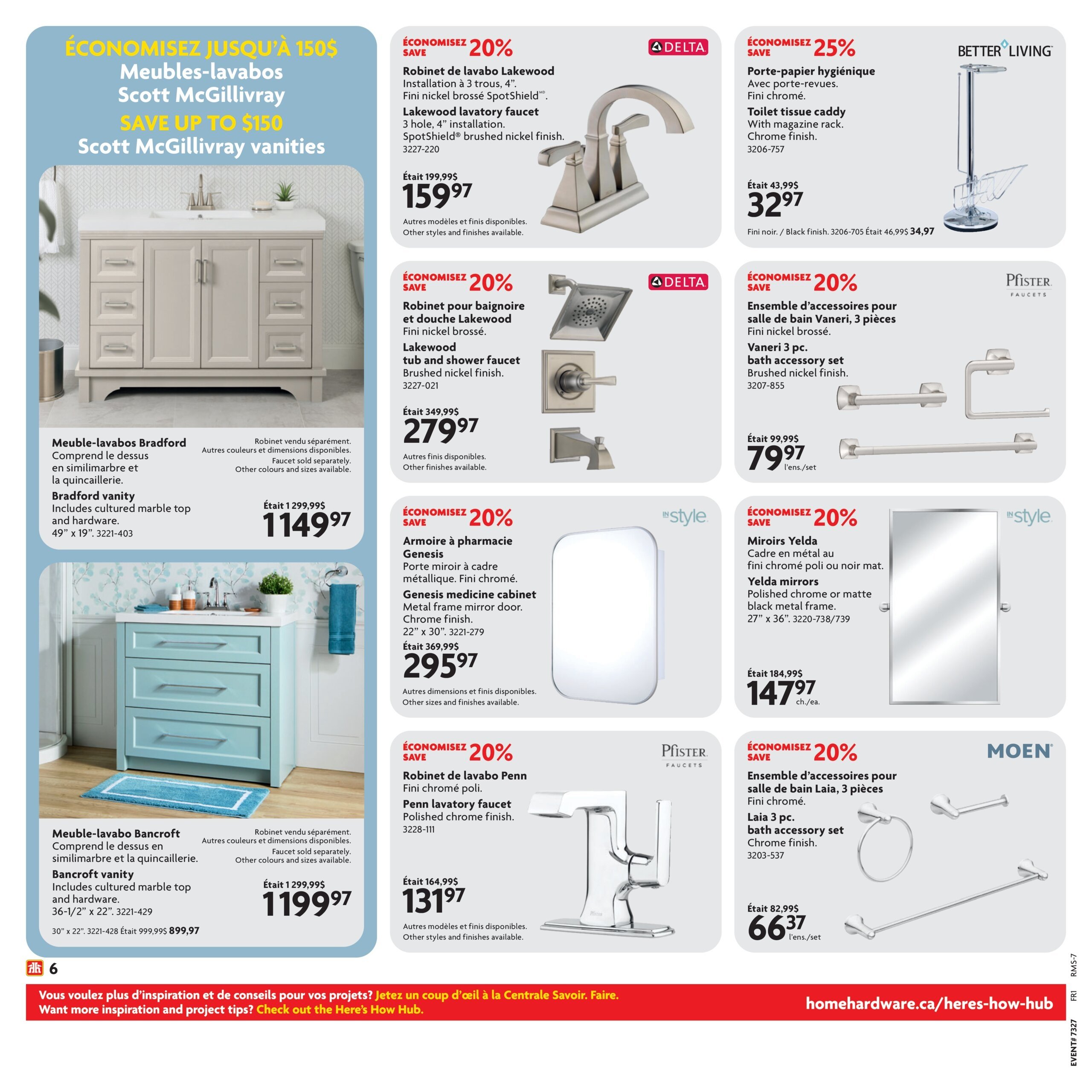 Circulaire Home Hardware - Solde ultime salle de bain