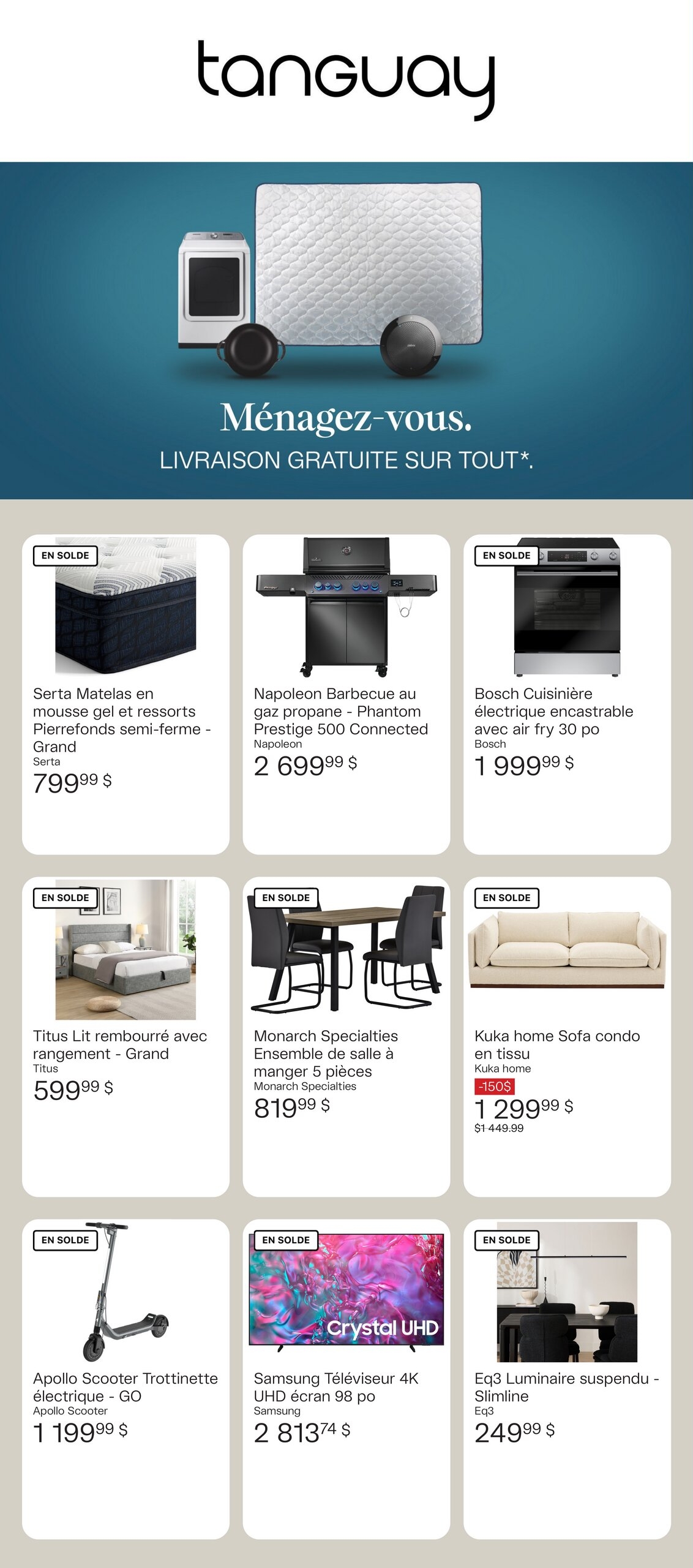 Circulaire Ameublements Tanguay
