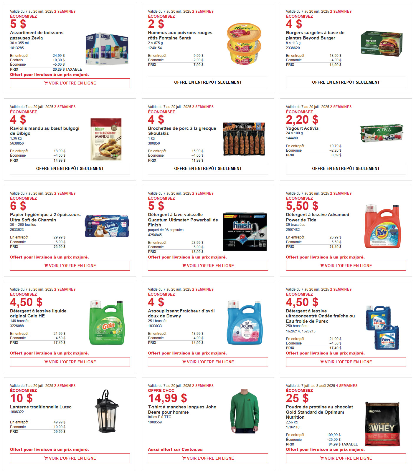 Rabais Costco