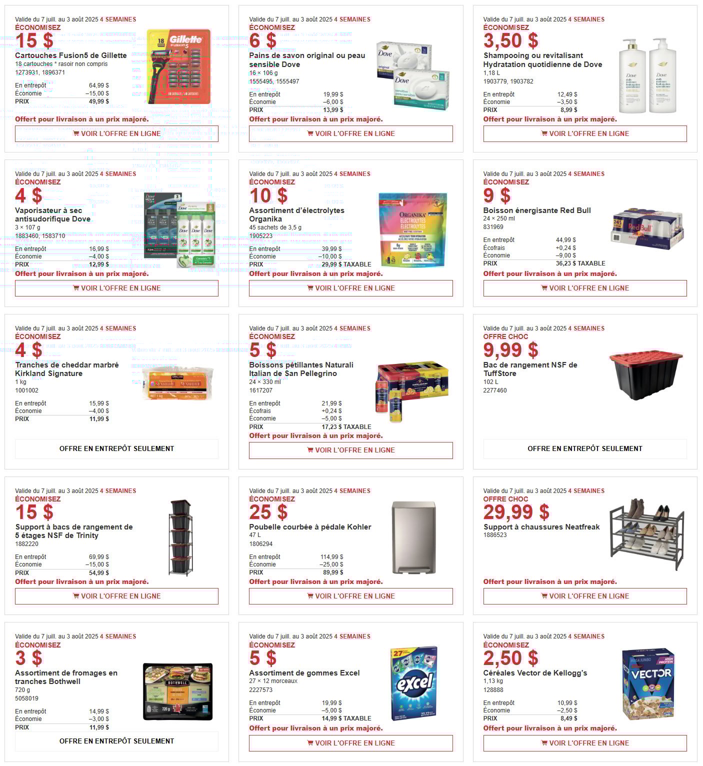 Rabais Costco