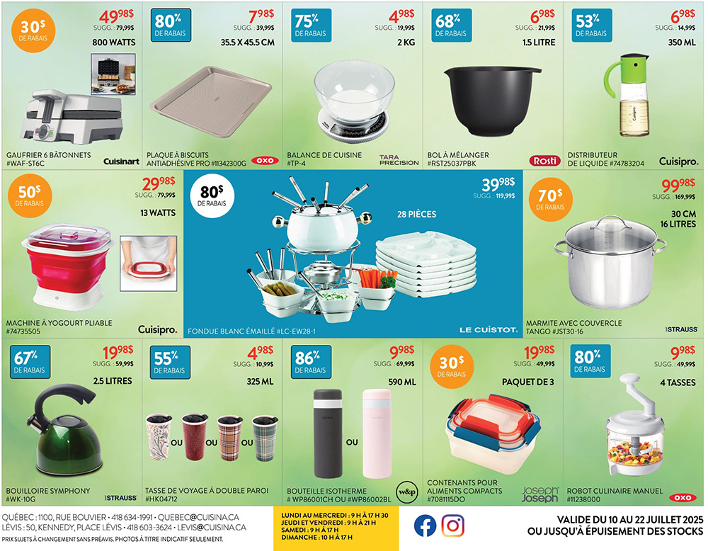 Circulaire Cuisina - Vente Trottoir