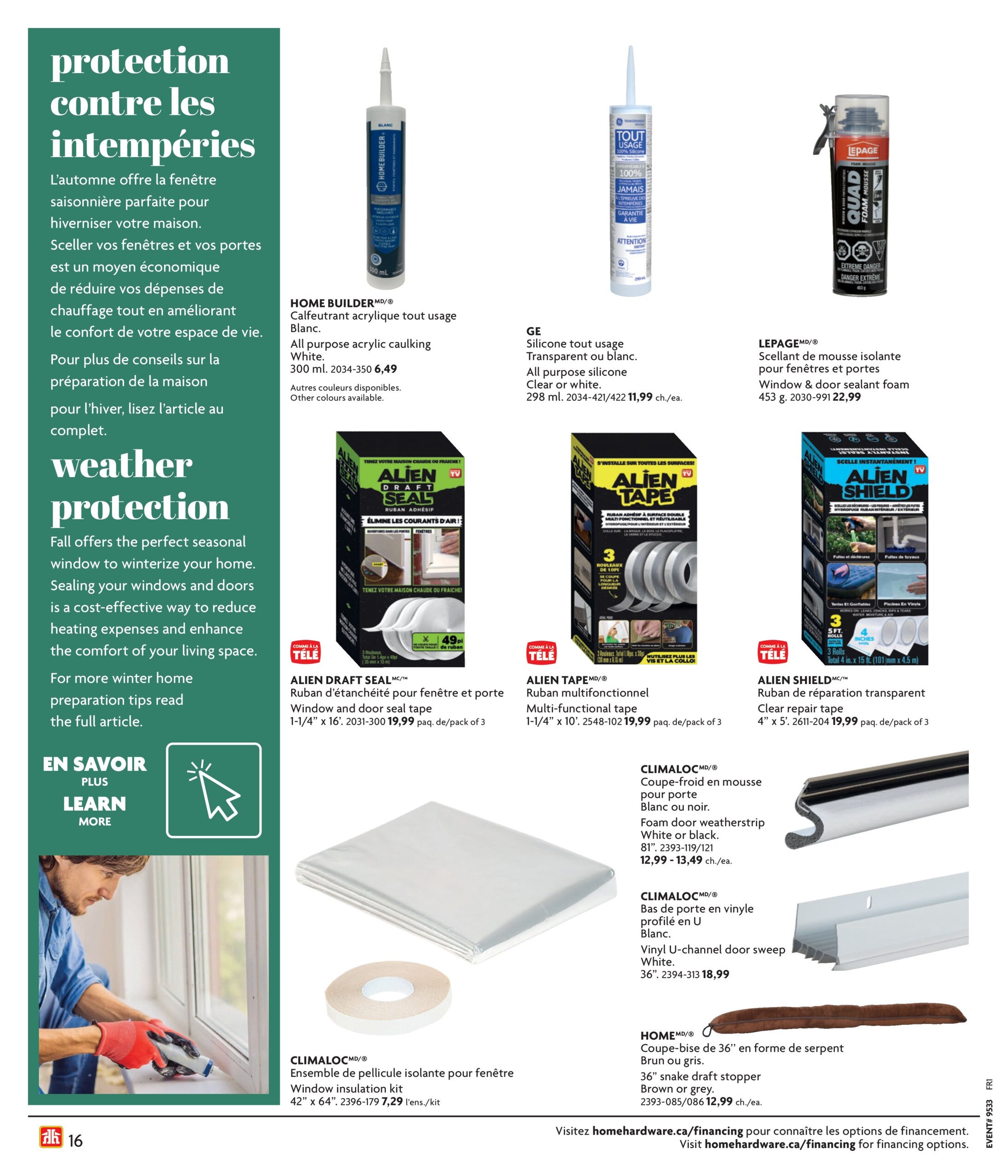 Circulaire Home Hardware - Automne et Hiver