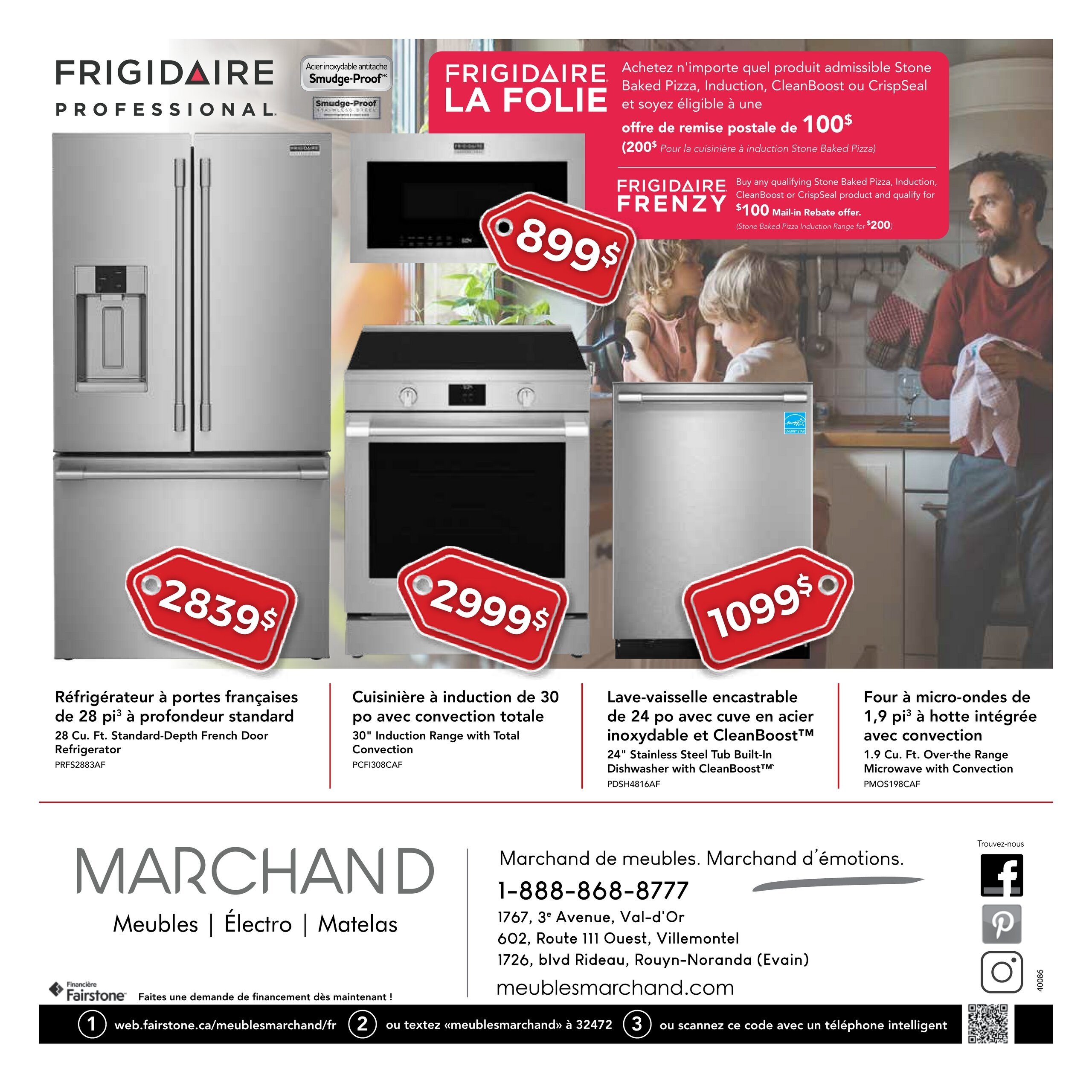 Circulaire Meubles Marchand - Étiquette rouge