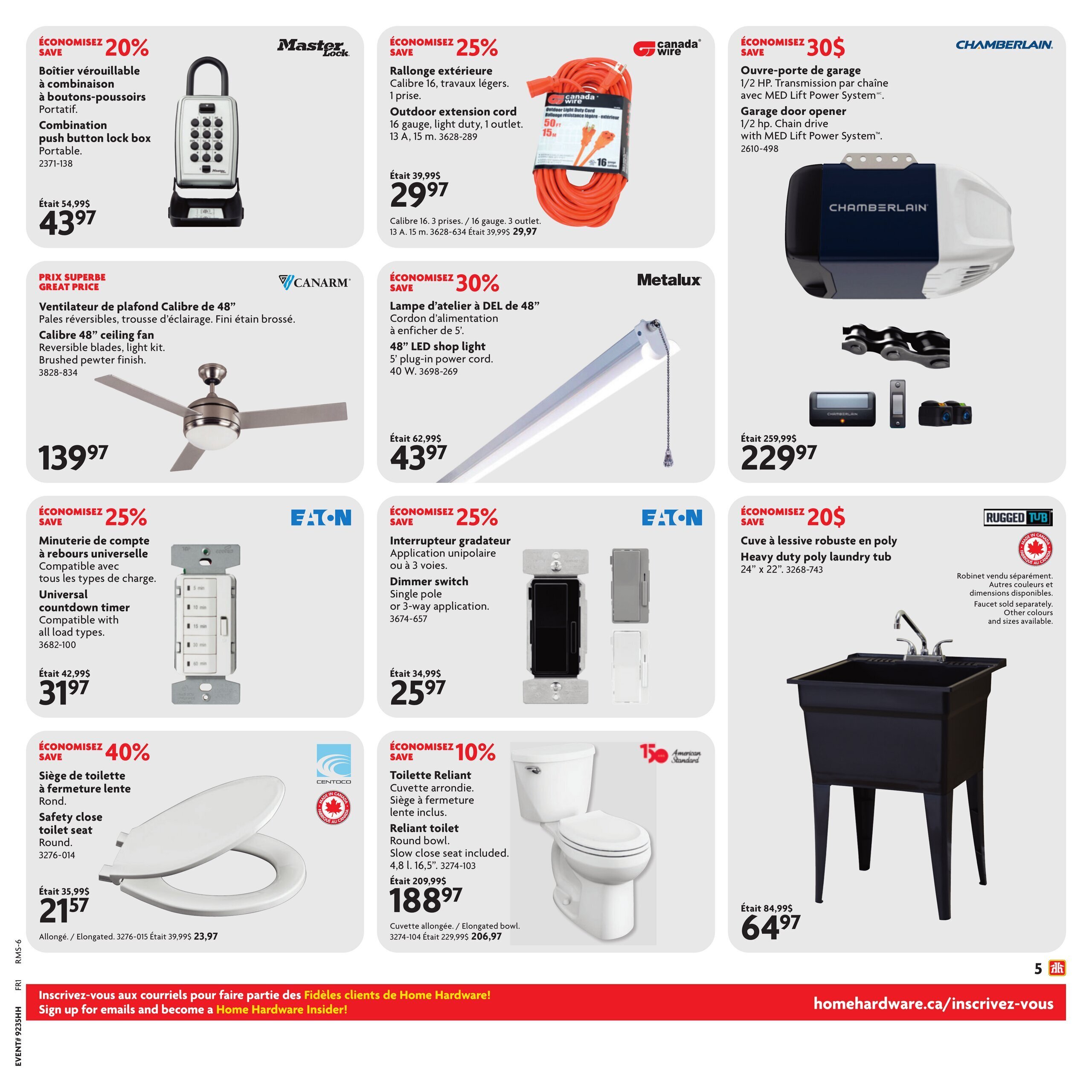 Circulaire Home Hardware