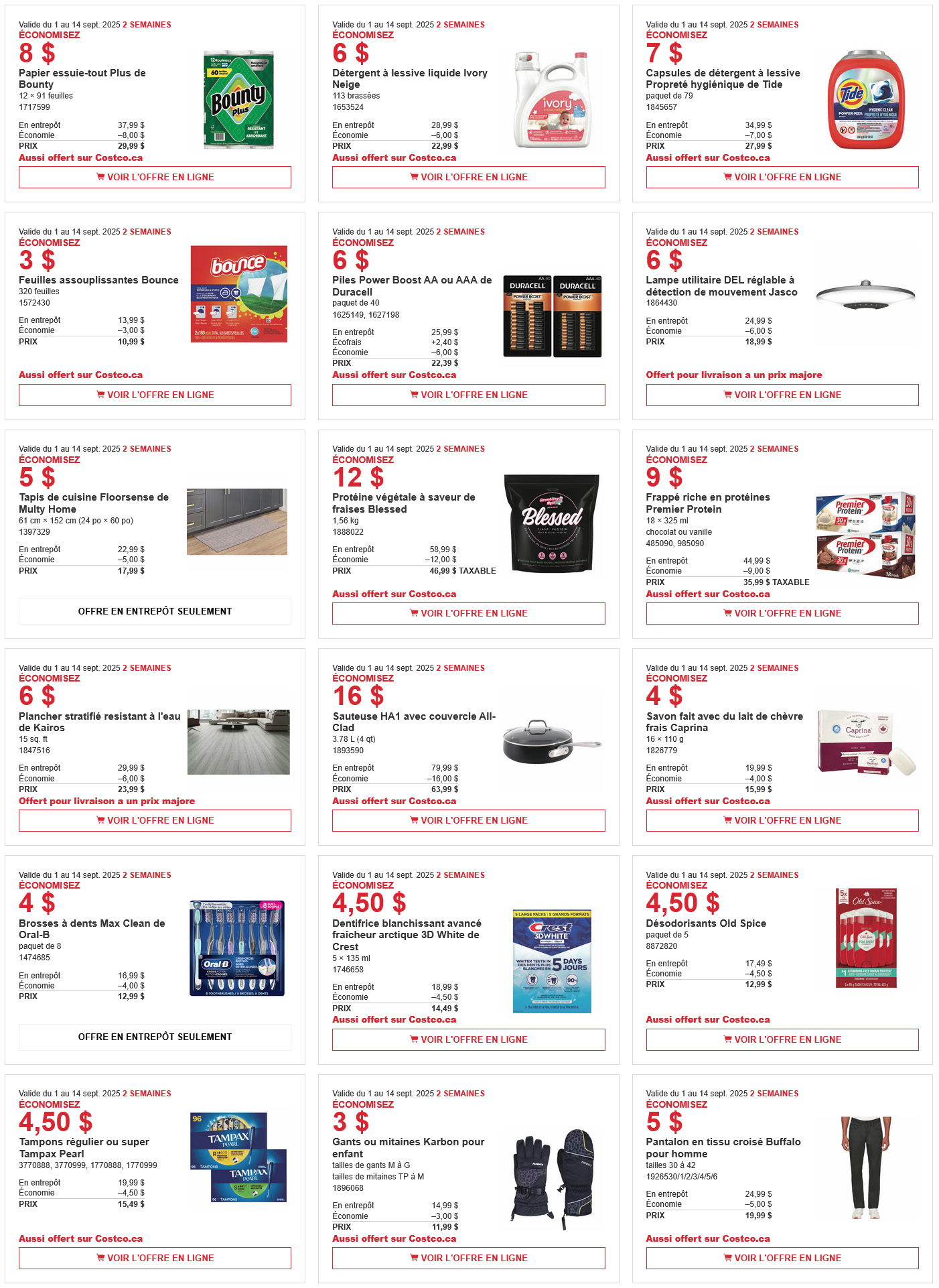 Circulaire Costco