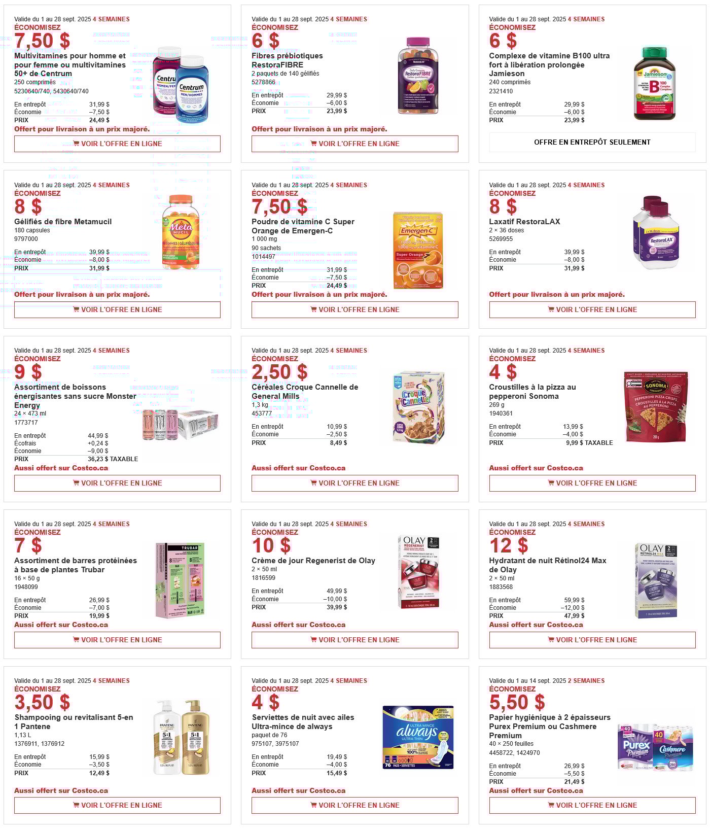 Circulaire Costco