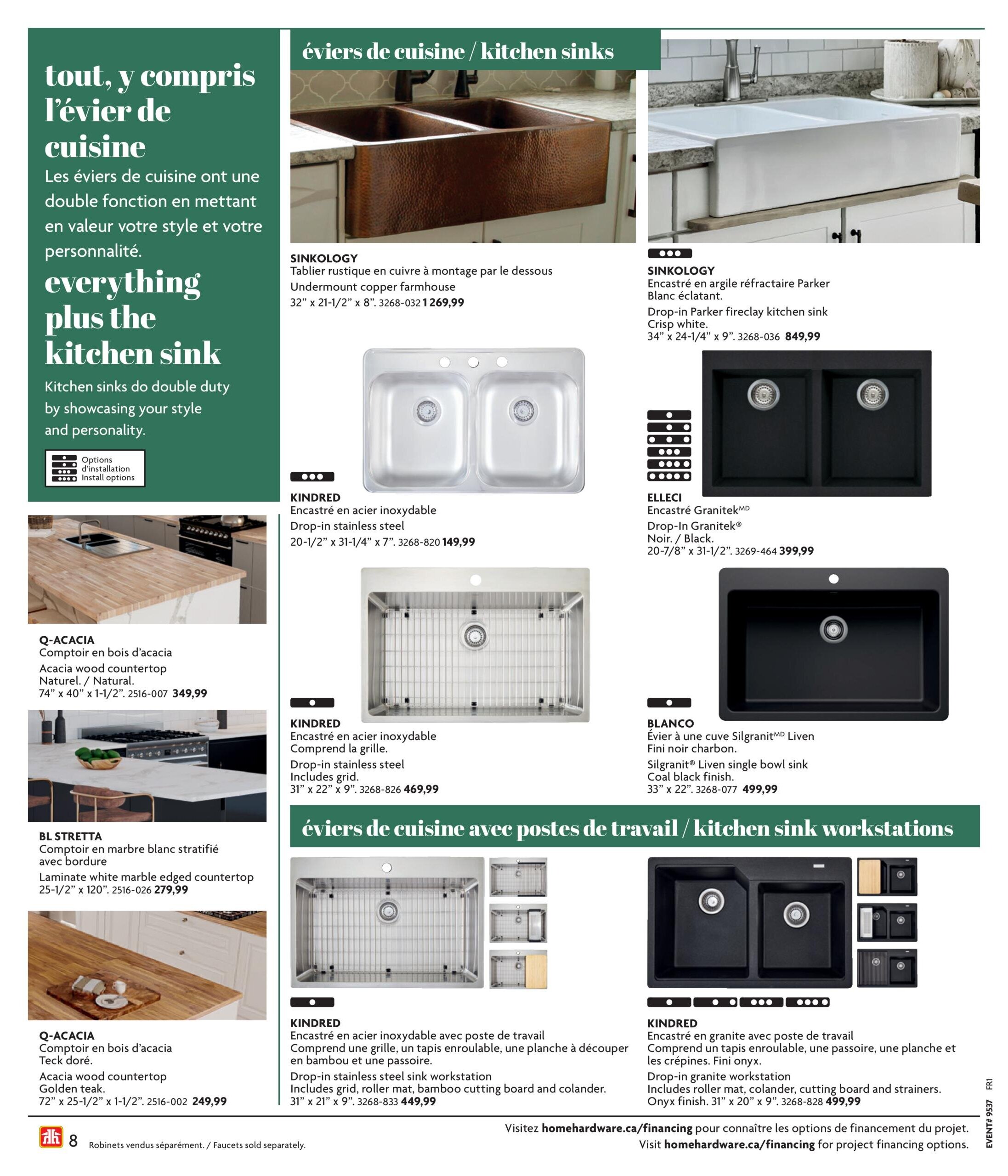 Circulaire Home Hardware - Cuisine et salle de bain