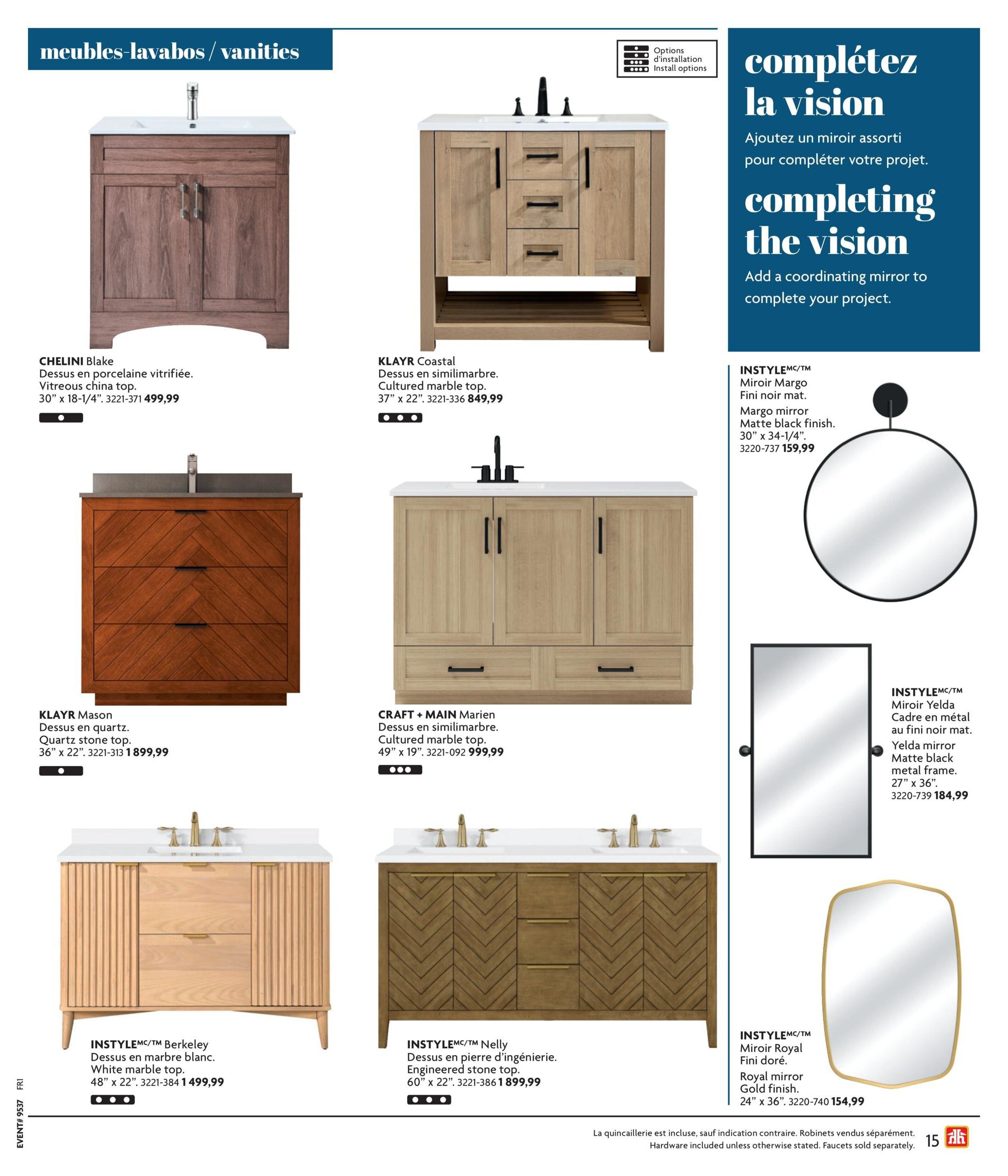 Circulaire Home Hardware - Cuisine et salle de bain