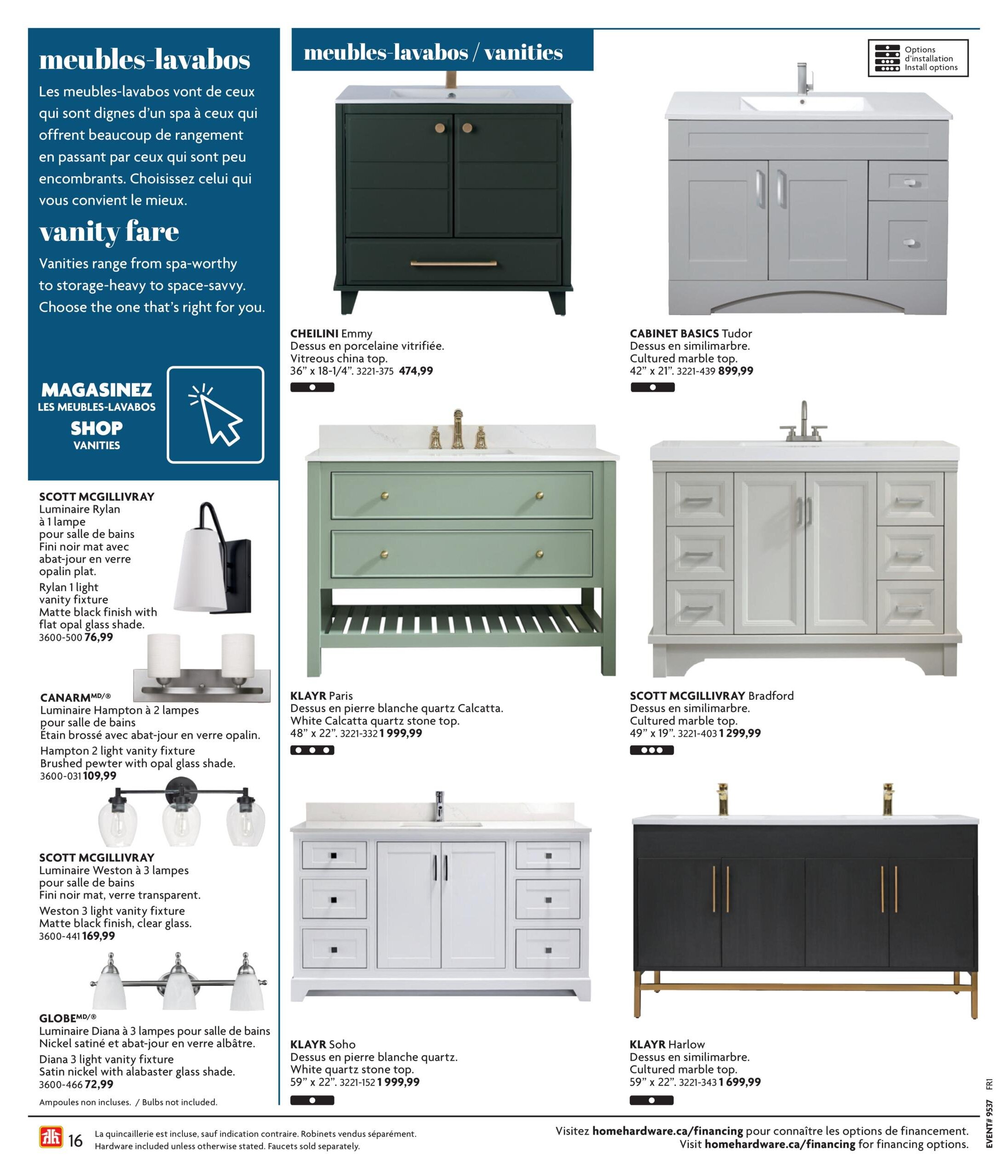 Circulaire Home Hardware - Cuisine et salle de bain