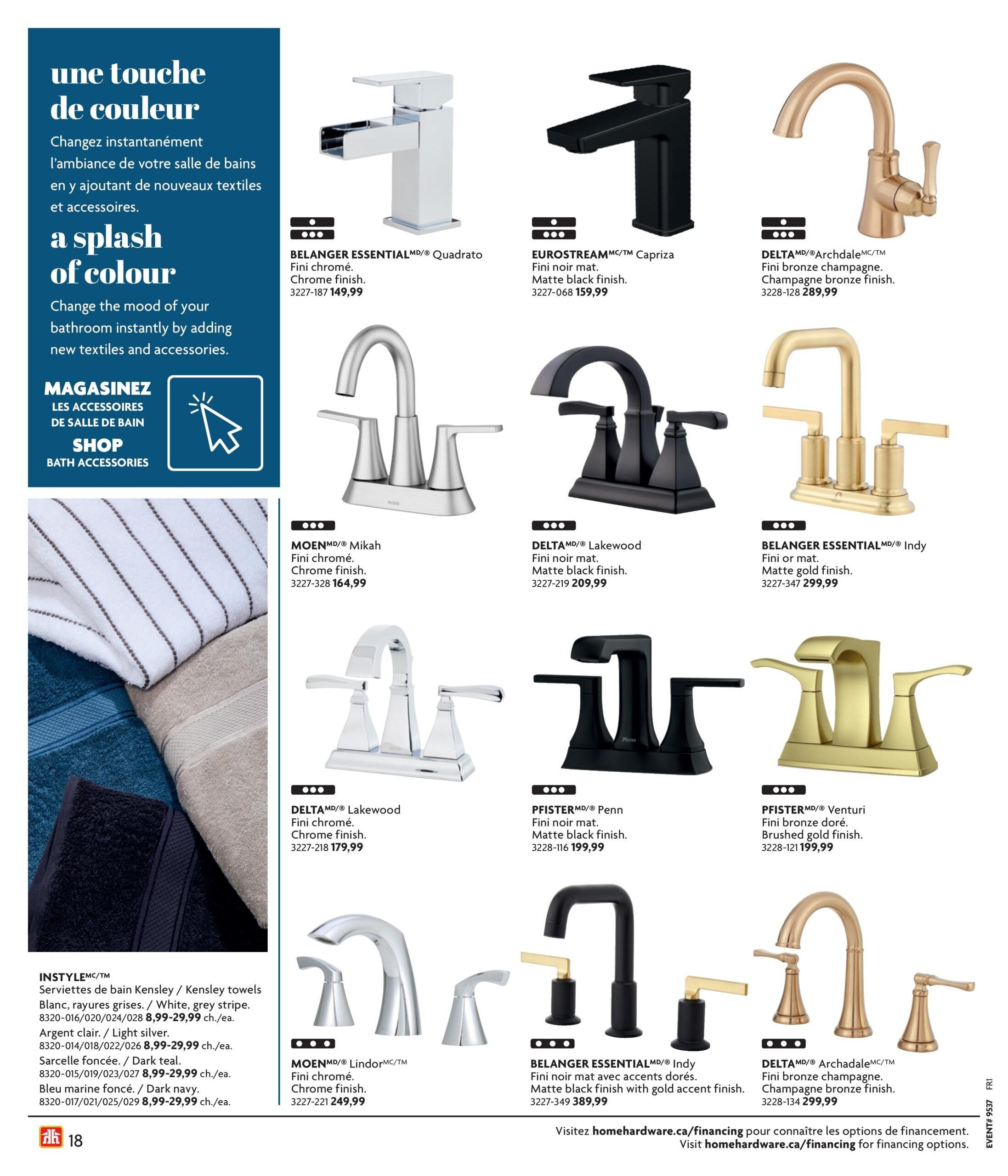 Circulaire Home Hardware - Cuisine et salle de bain