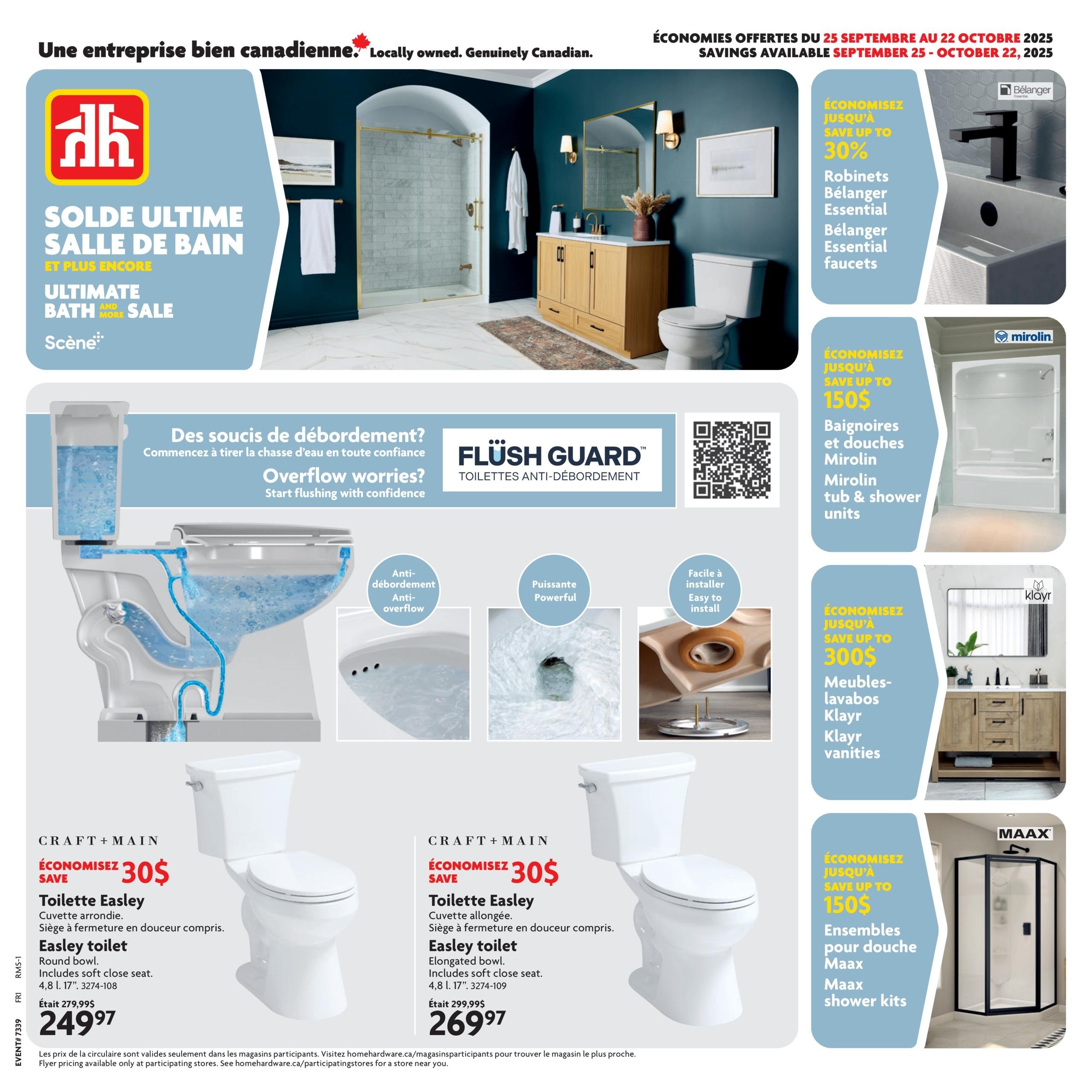 Circulaire Home Hardware - Solde Ultime Salle de bain