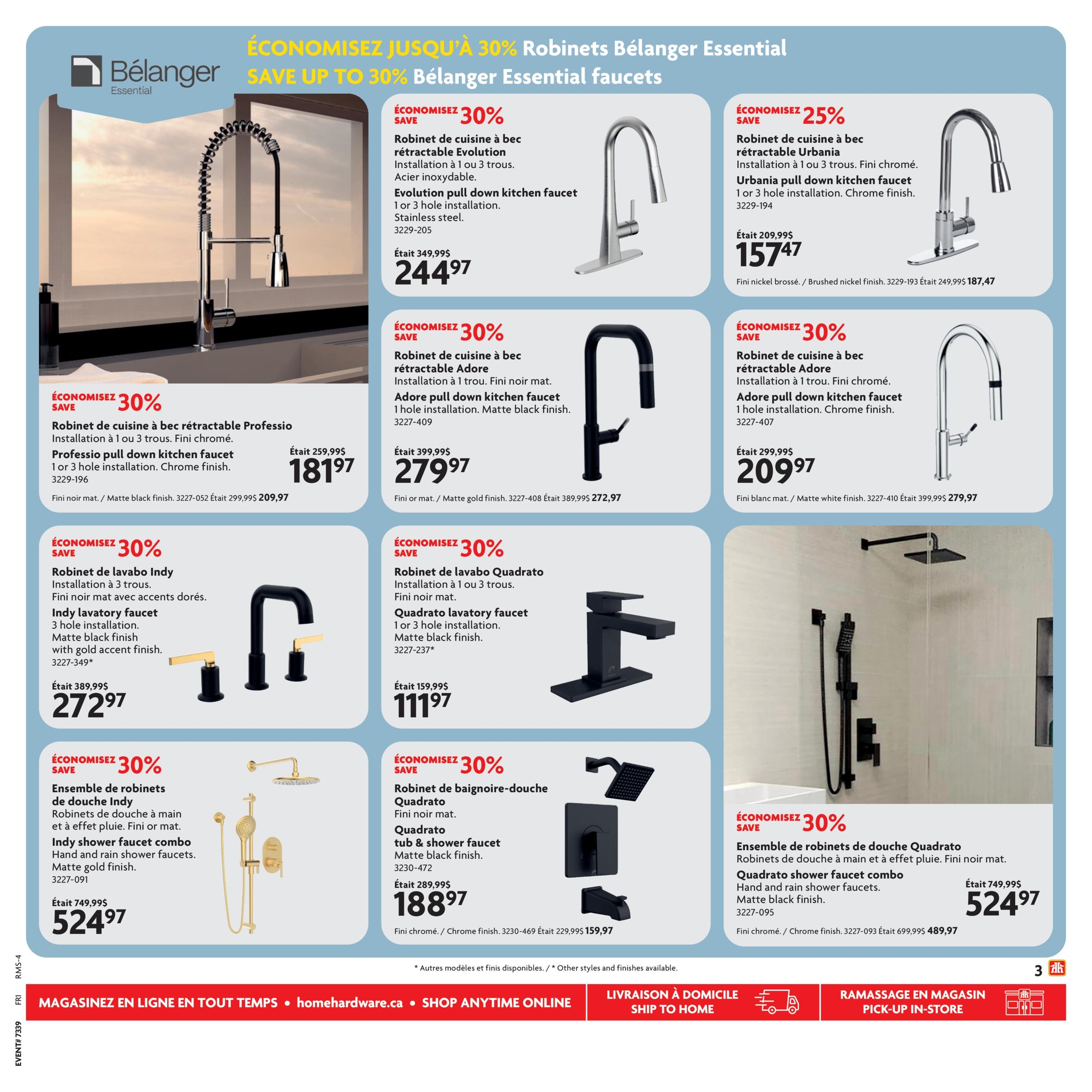 Circulaire Home Hardware - Solde Ultime Salle de bain