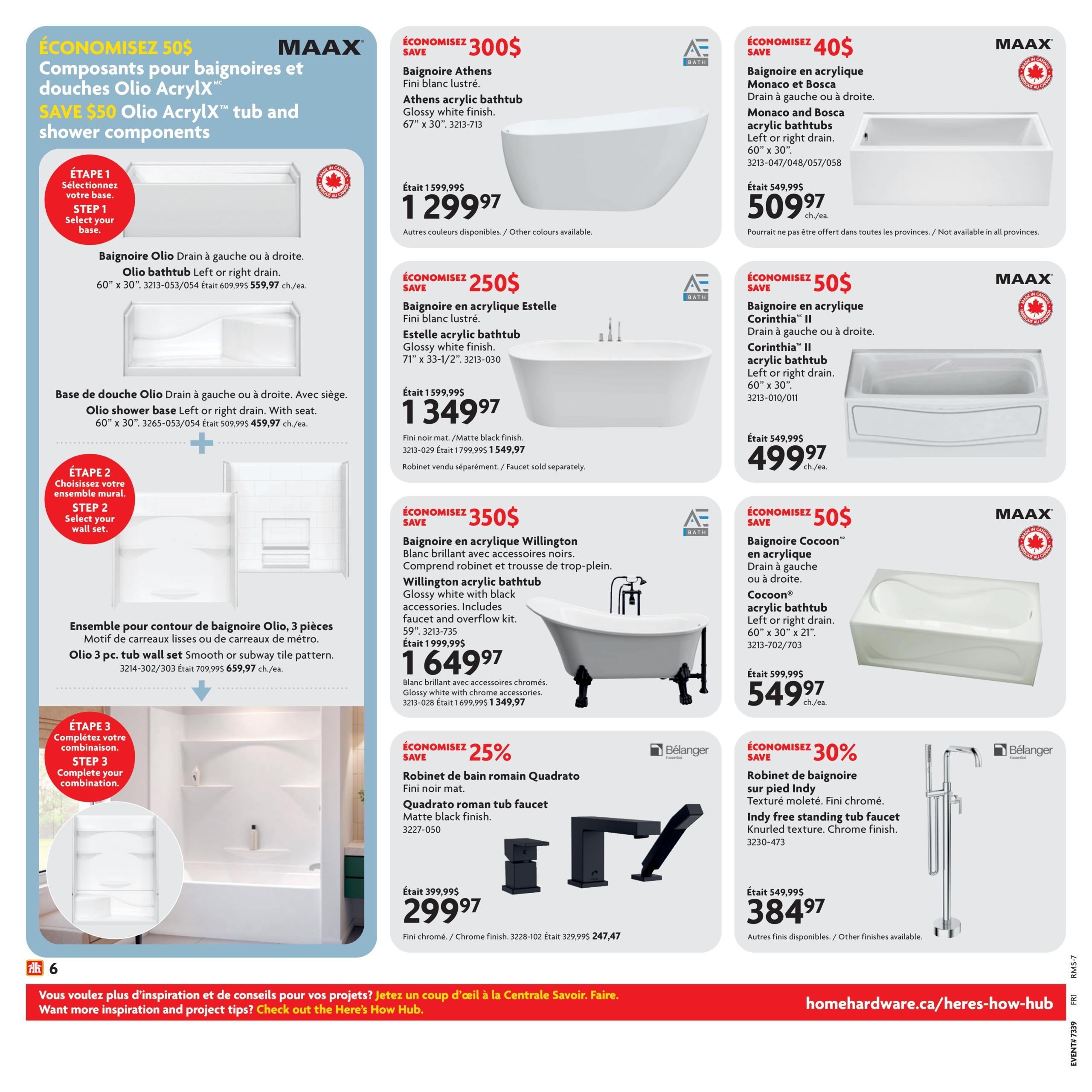 Circulaire Home Hardware - Solde Ultime Salle de bain