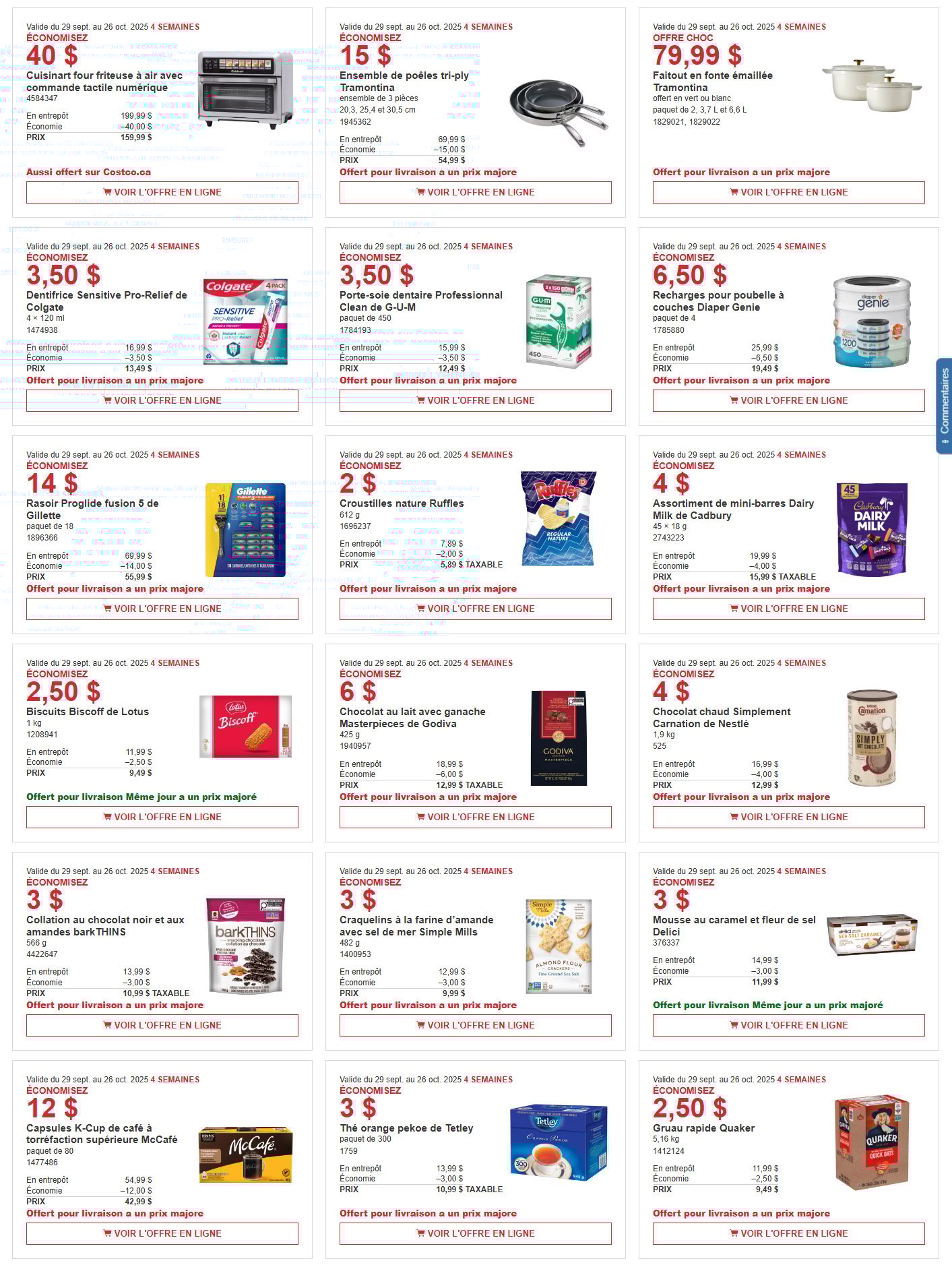 Rabais Costco