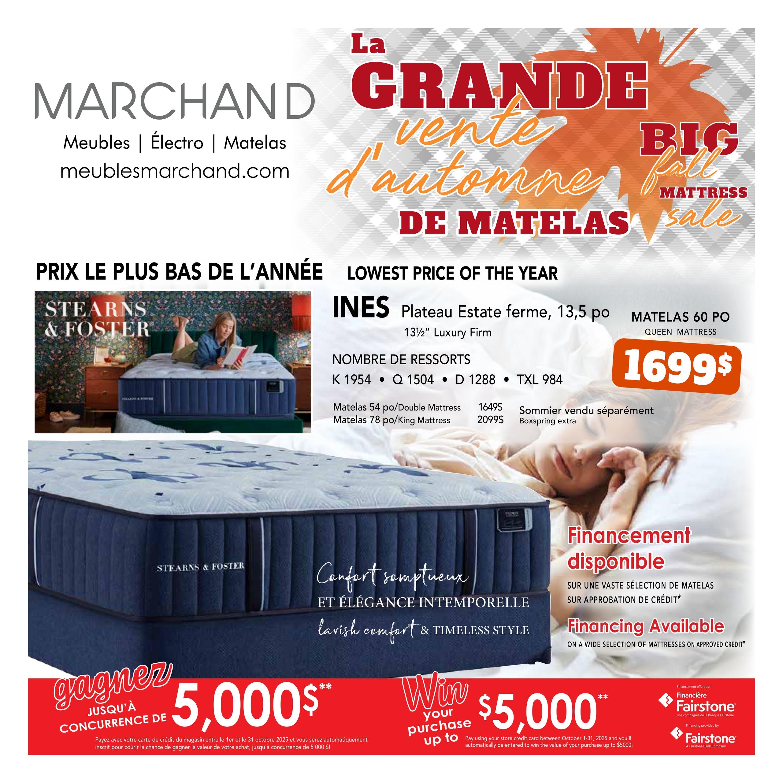 Circulaire Meubles Marchand - Matelas