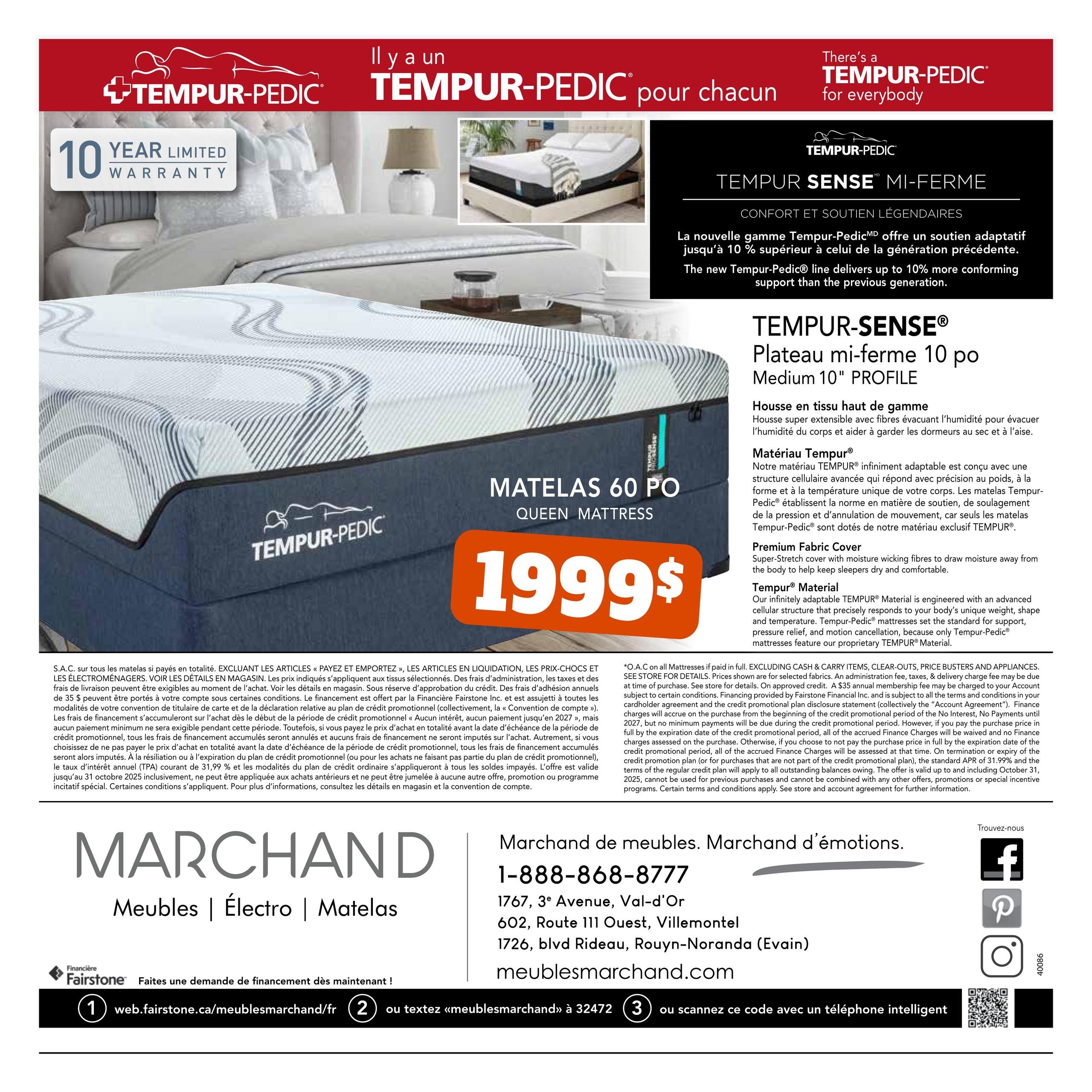 Circulaire Meubles Marchand - Matelas