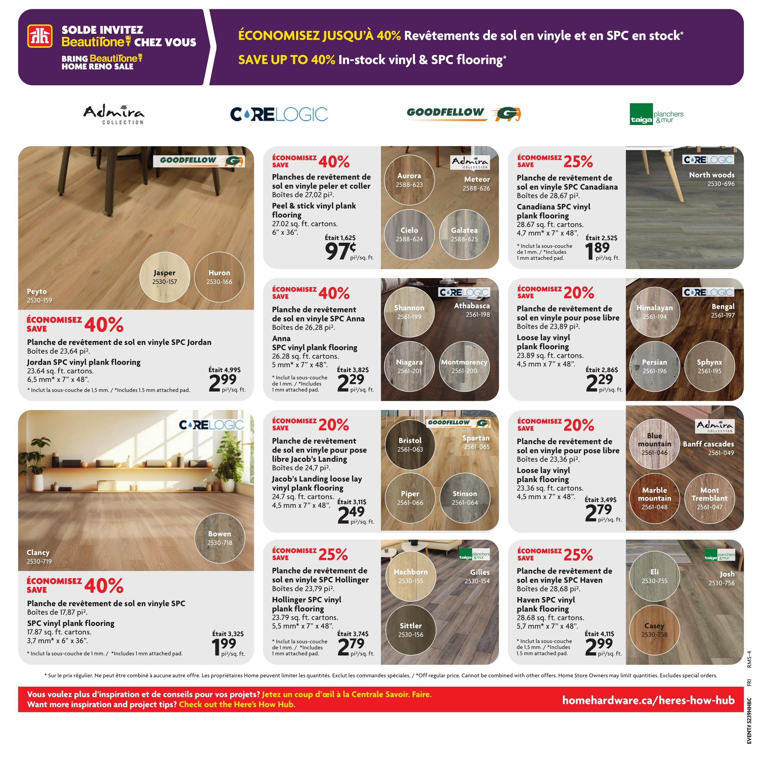 Circulaire Home Hardware - Centre de Rénovation
