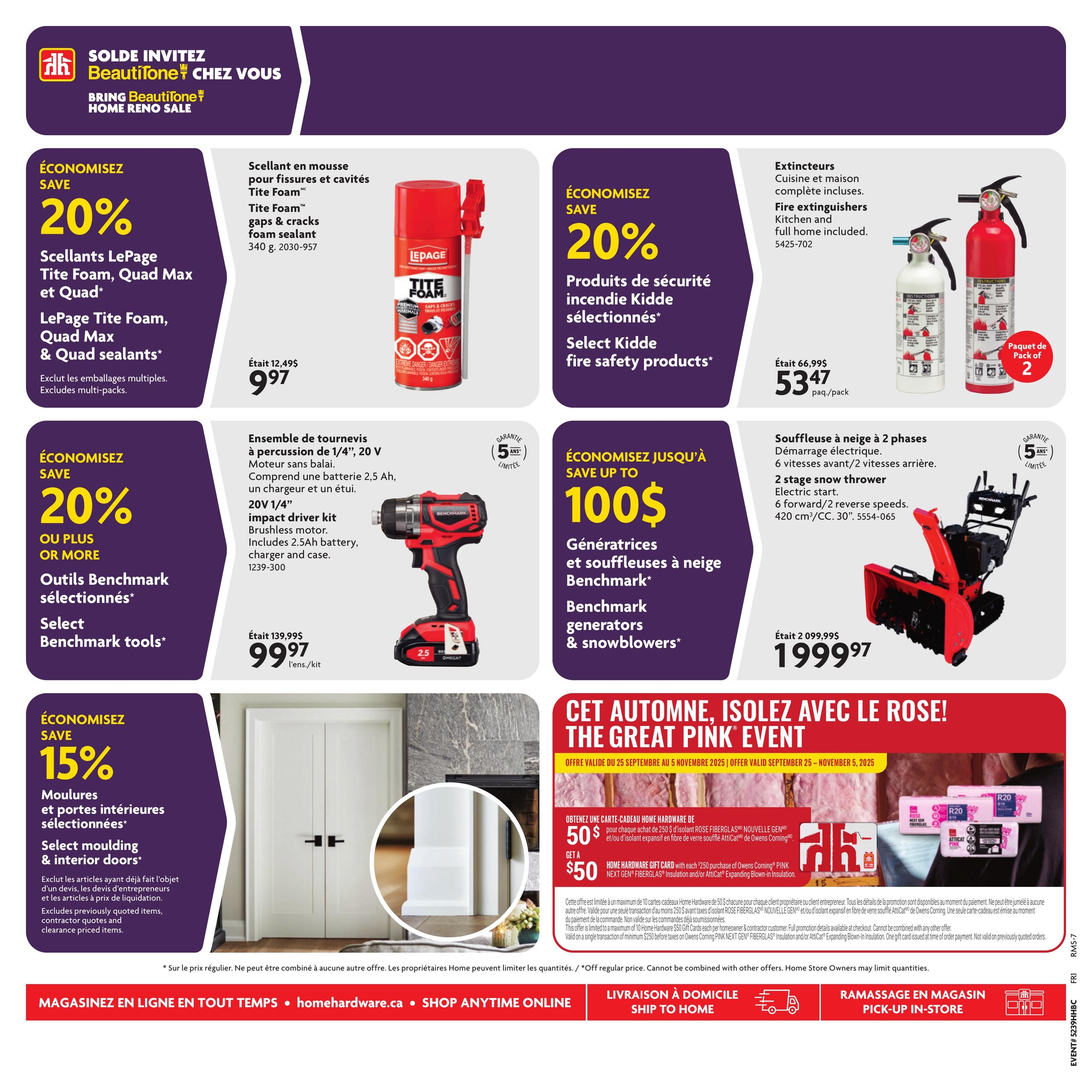 Circulaire Home Hardware - Centre de Rénovation