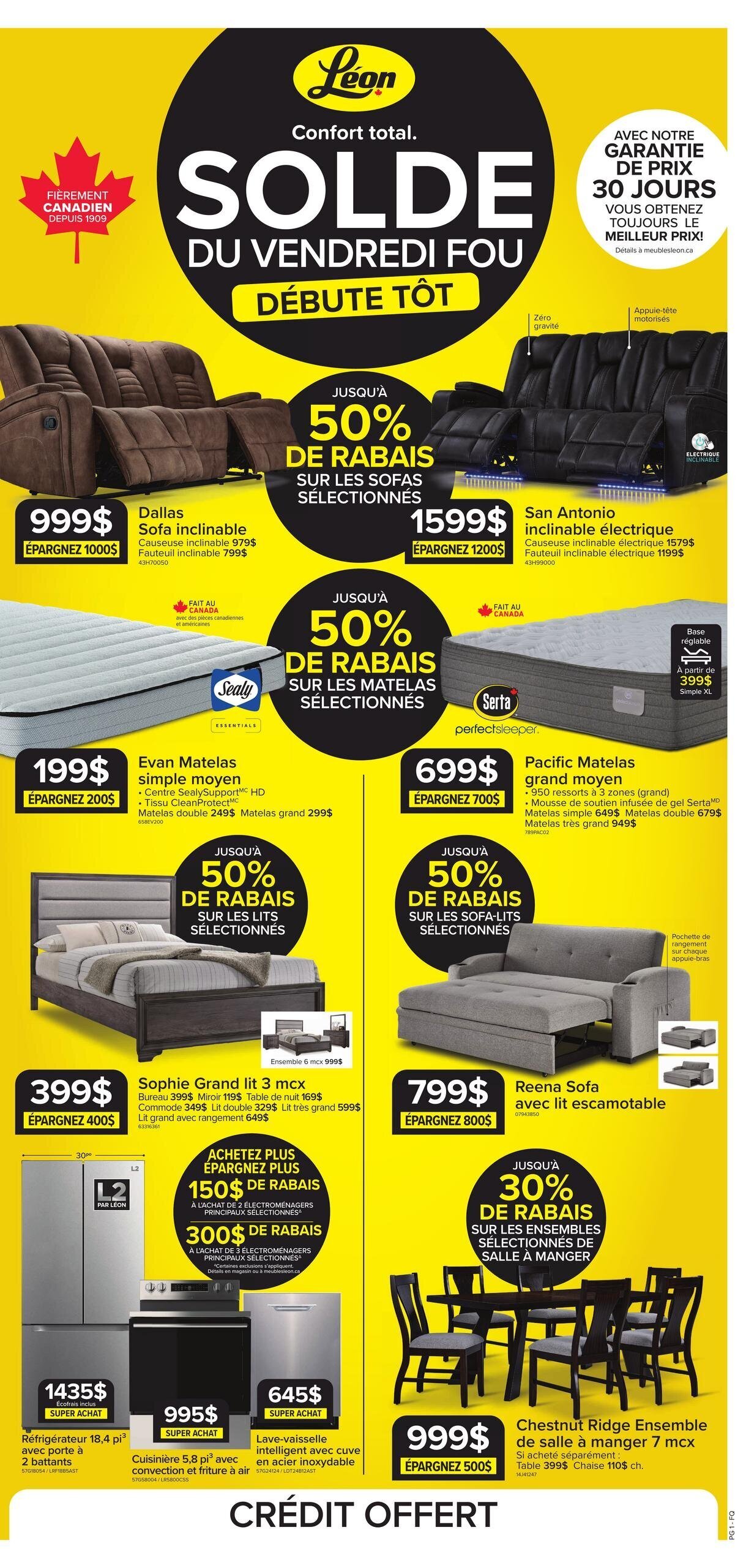 Circulaire Meubles Léon - Solde du Vendredi Fou