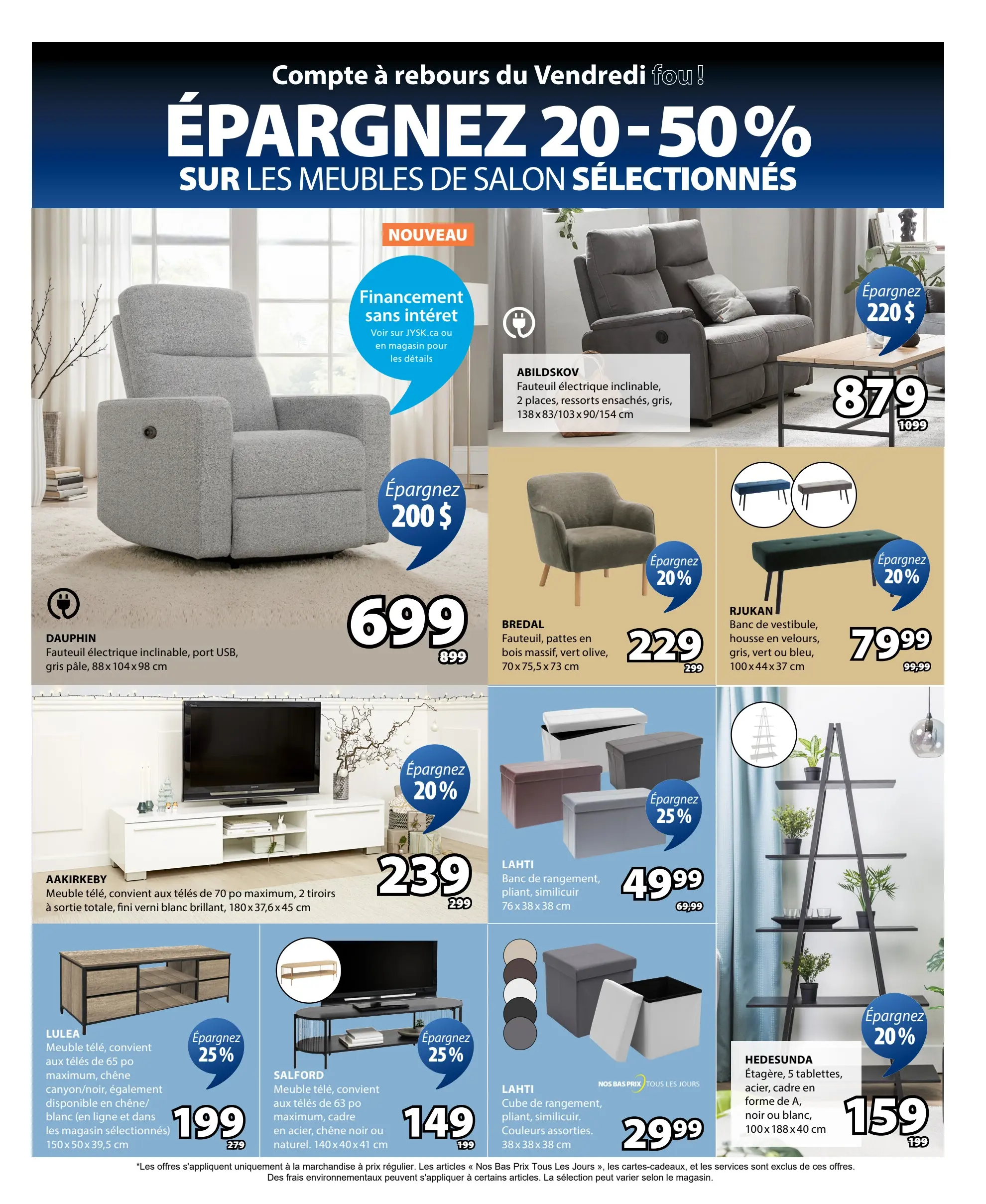Circulaire Jysk - Solde du Vendredi Fou