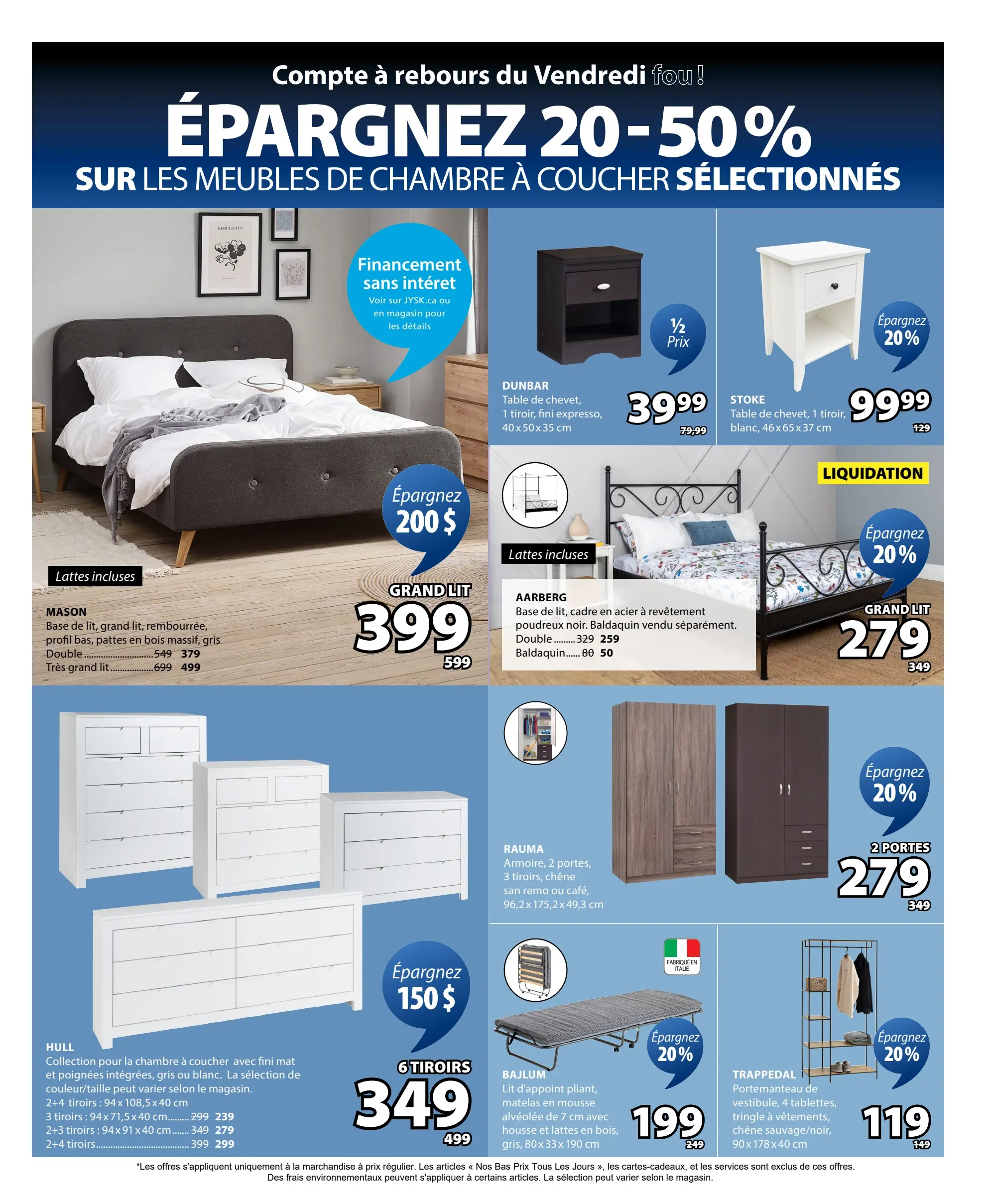Circulaire Jysk - Solde du Vendredi Fou