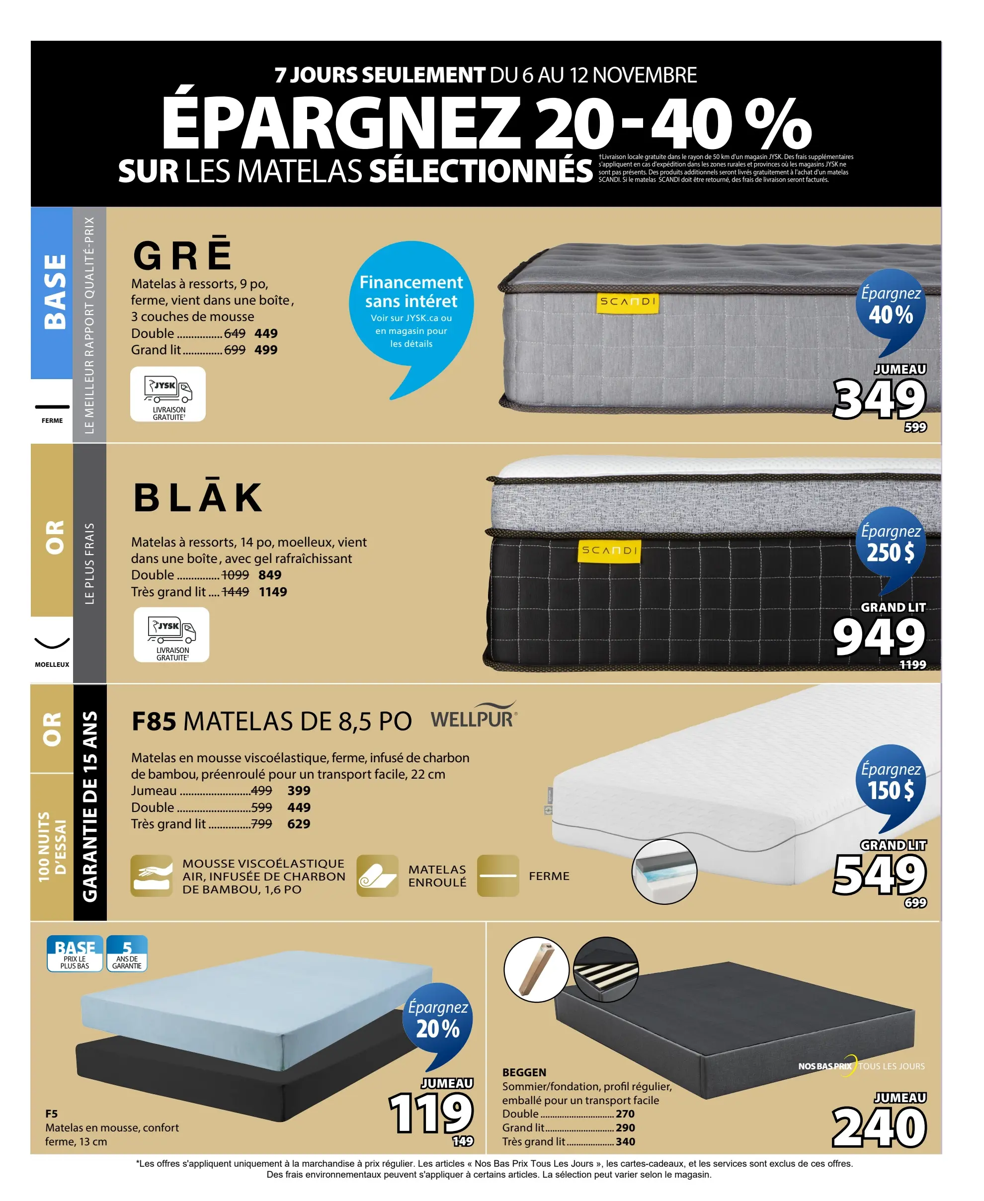 Circulaire Jysk - Solde du Vendredi Fou
