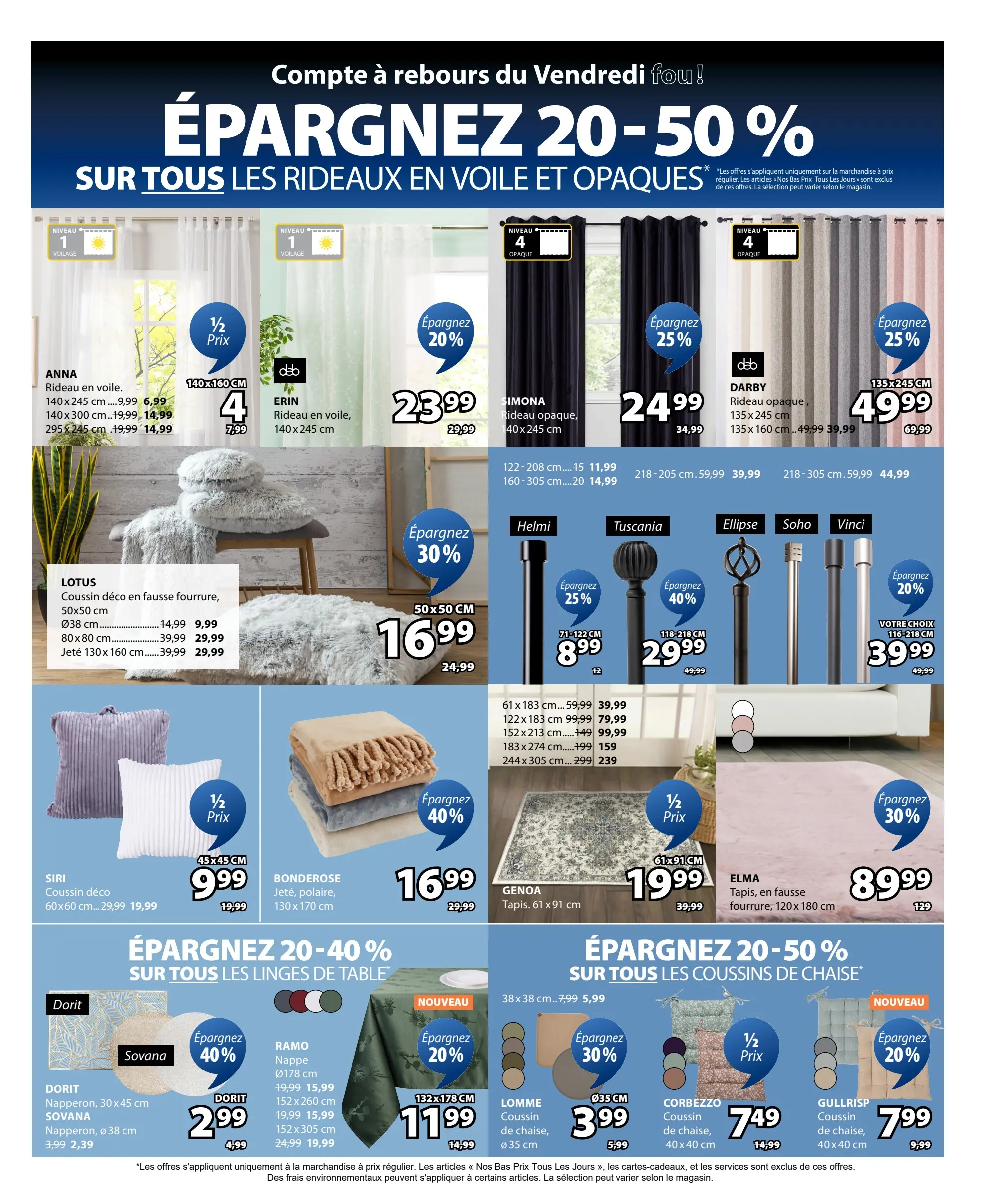 Circulaire Jysk - Solde du Vendredi Fou