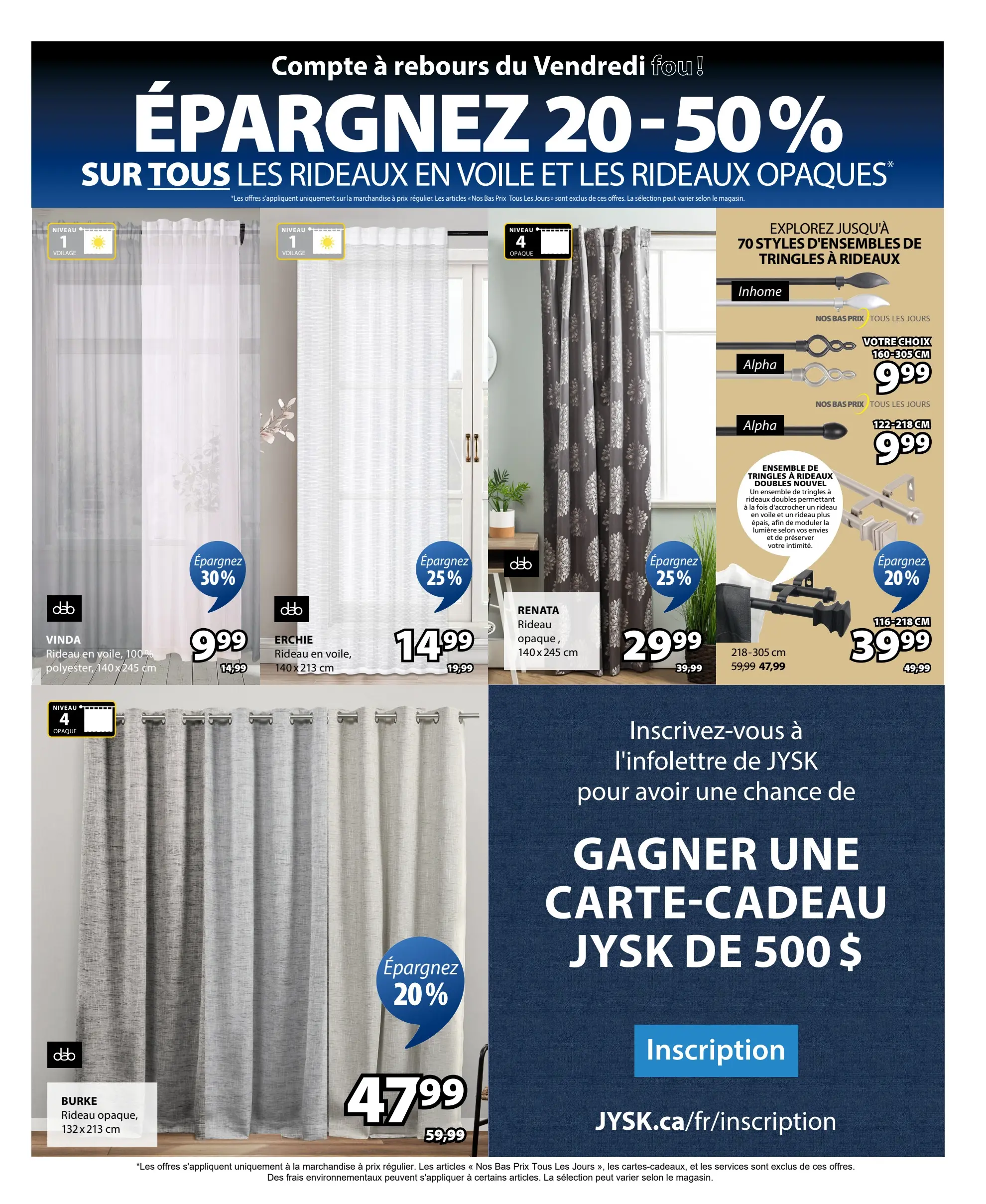 Circulaire Jysk - Solde du Vendredi Fou